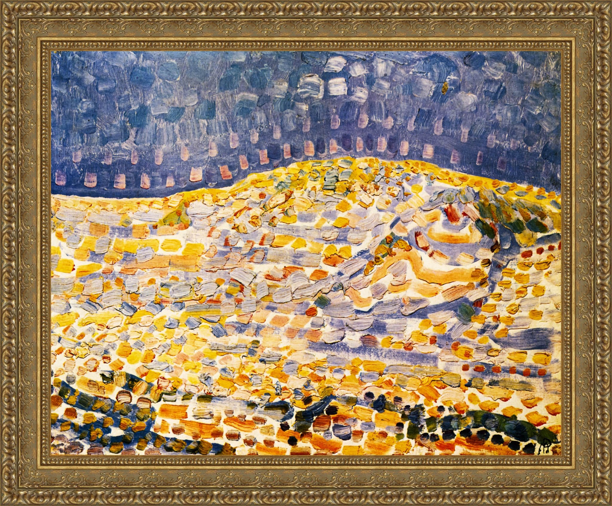 Dune II by Piet Mondrian — Framed Giclee Canvas Print | Canvas Classics
