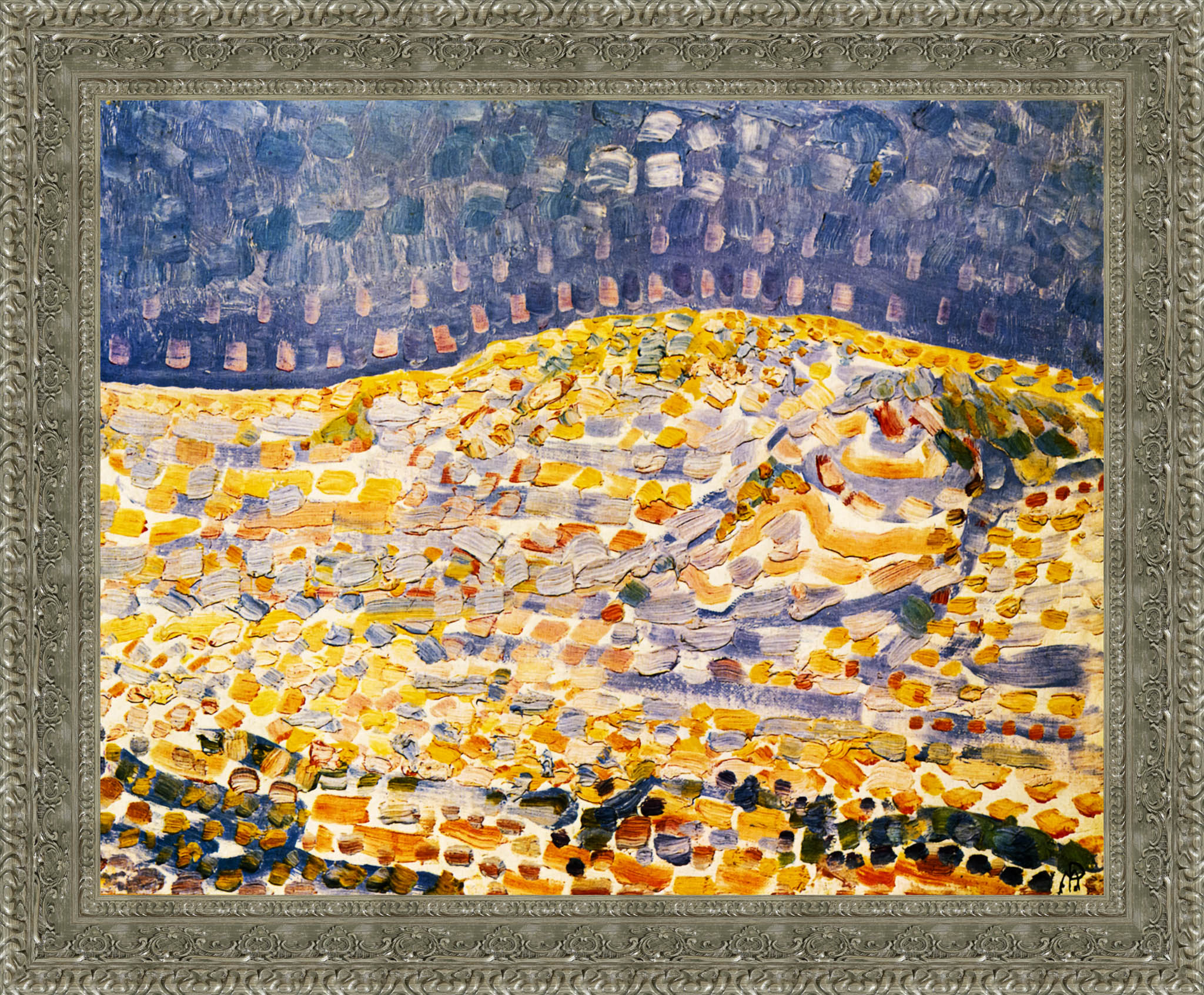 Dune II by Piet Mondrian — Framed Giclee Canvas Print | Canvas Classics