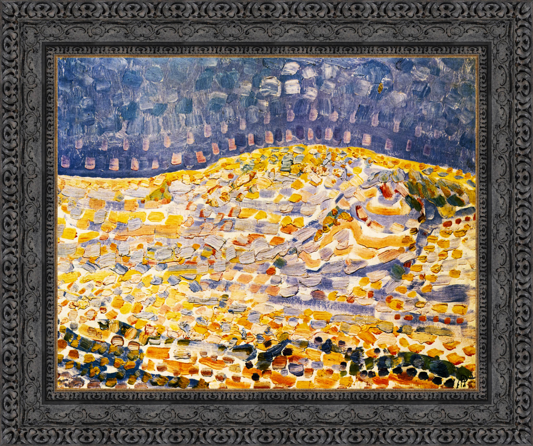 Dune II by Piet Mondrian — Framed Giclee Canvas Print | Canvas Classics