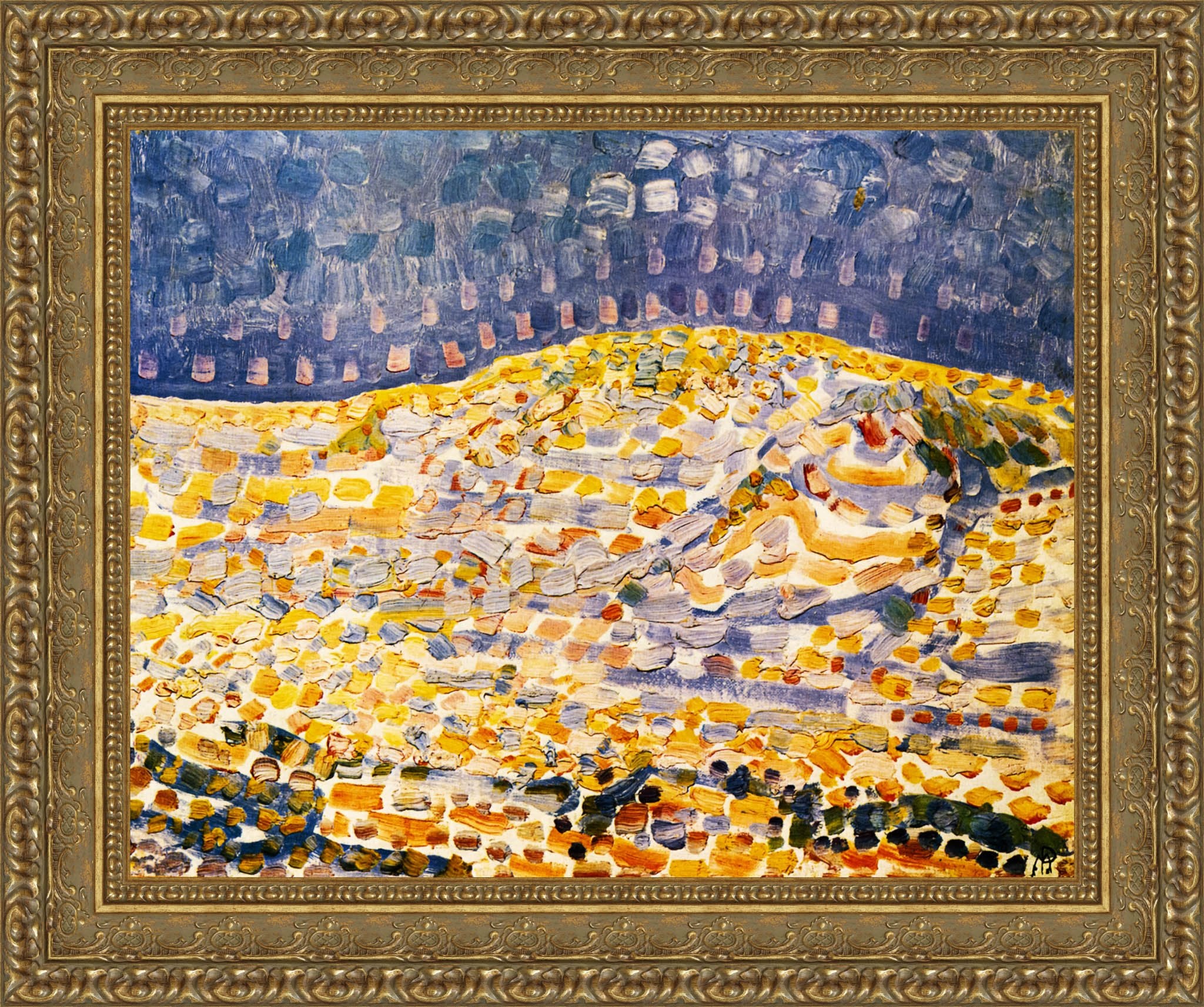 Dune II by Piet Mondrian — Framed Giclee Canvas Print | Canvas Classics