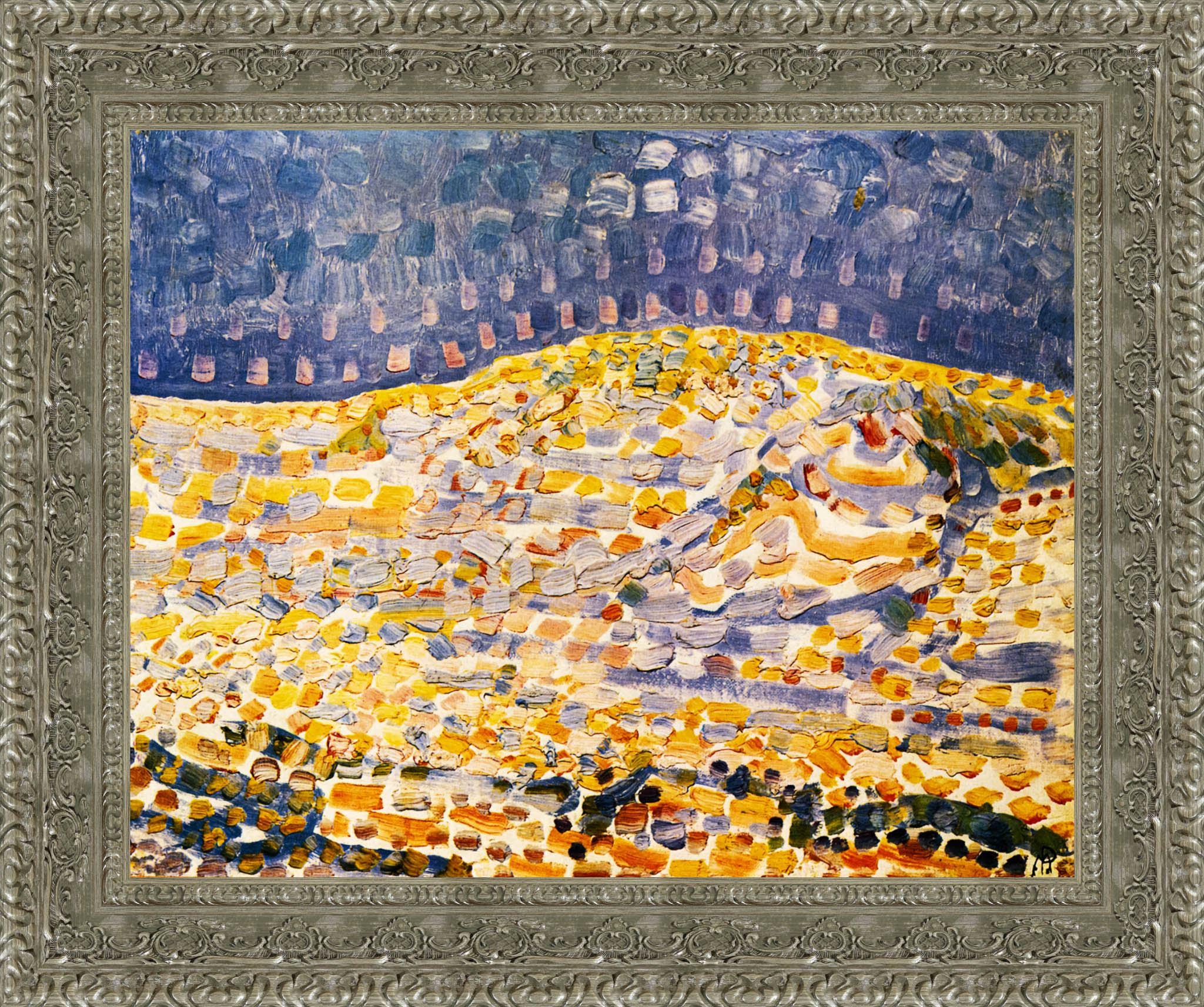 Dune II by Piet Mondrian — Framed Giclee Canvas Print | Canvas Classics