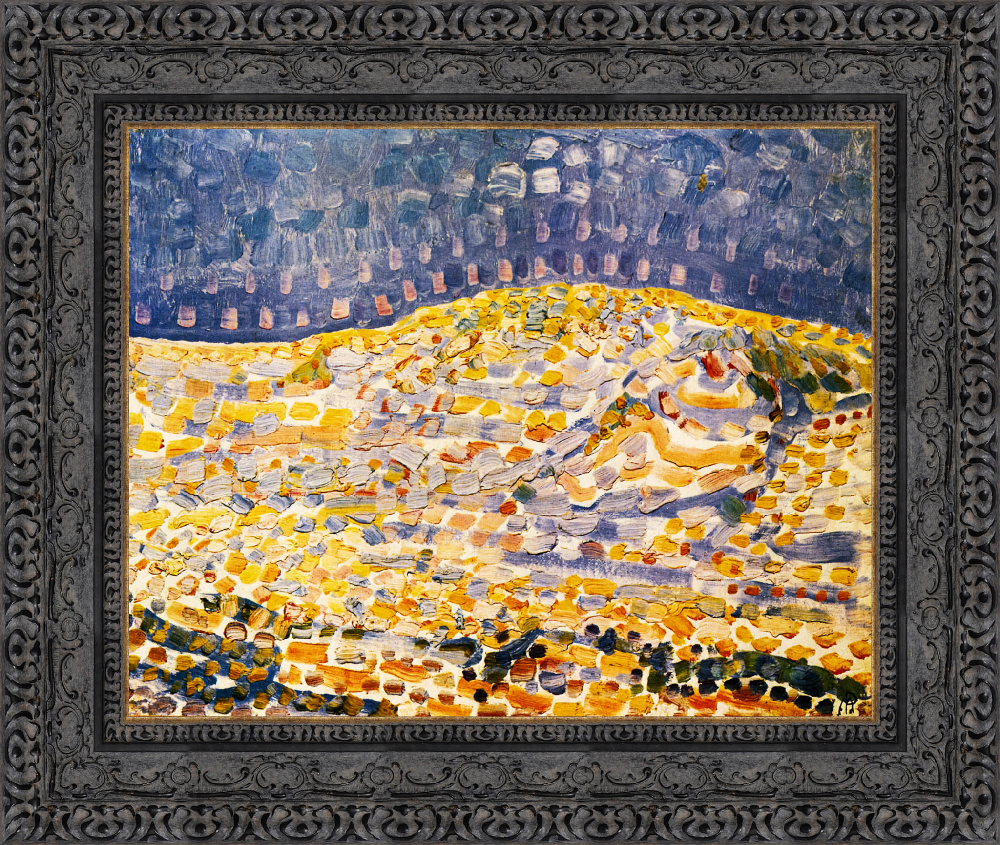 Dune II by Piet Mondrian — Framed Giclee Canvas Print | Canvas Classics