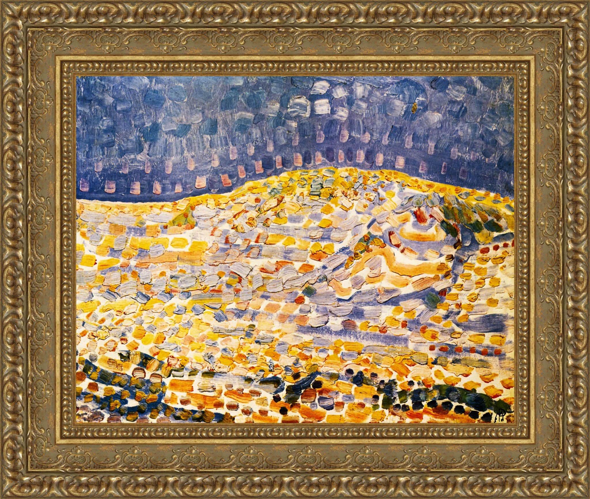 Dune II by Piet Mondrian — Framed Giclee Canvas Print | Canvas Classics