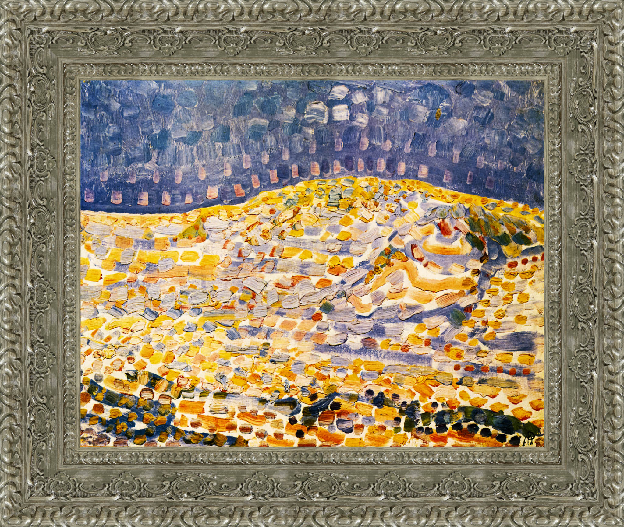 Dune II by Piet Mondrian — Framed Giclee Canvas Print | Canvas Classics