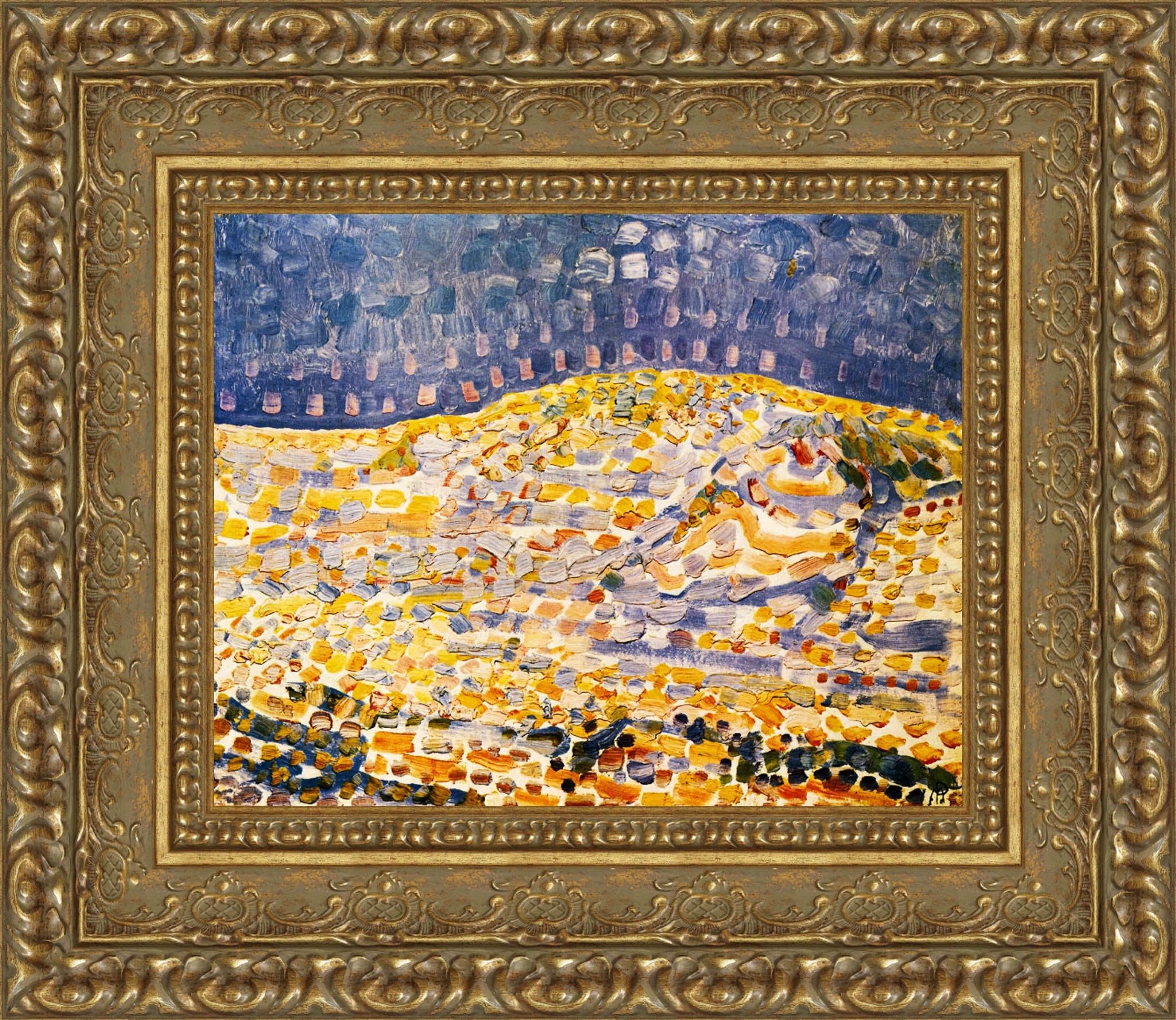 Dune II by Piet Mondrian — Framed Giclee Canvas Print | Canvas Classics