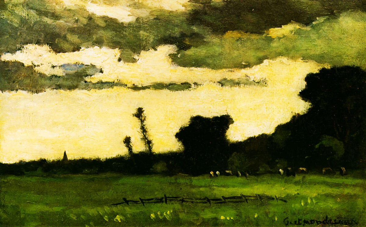 Dusk – Piet Mondrian, 1890, framed