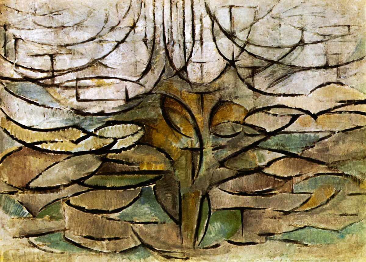 Flowering Apple Tree – Piet Mondrian, 1912, framed