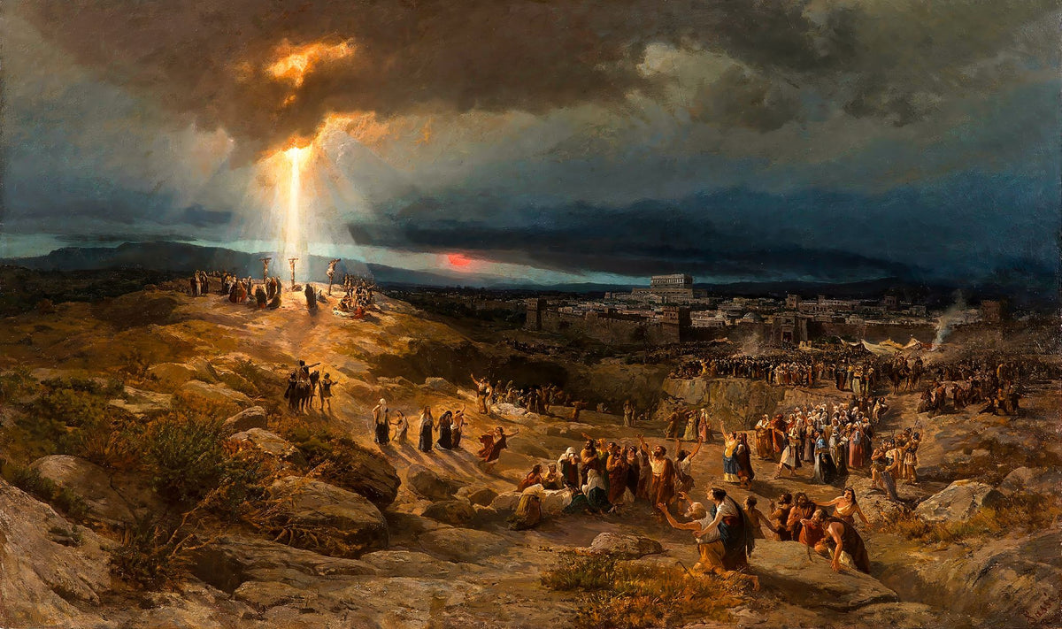 Calvary – Pietro Sassi, 1887, framed