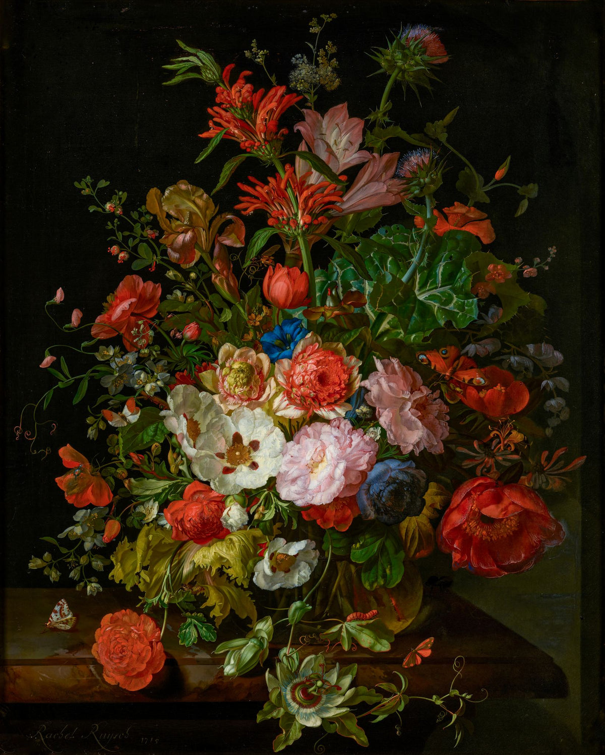 Flower Piece – Rachel Ruysch, 1706, framed