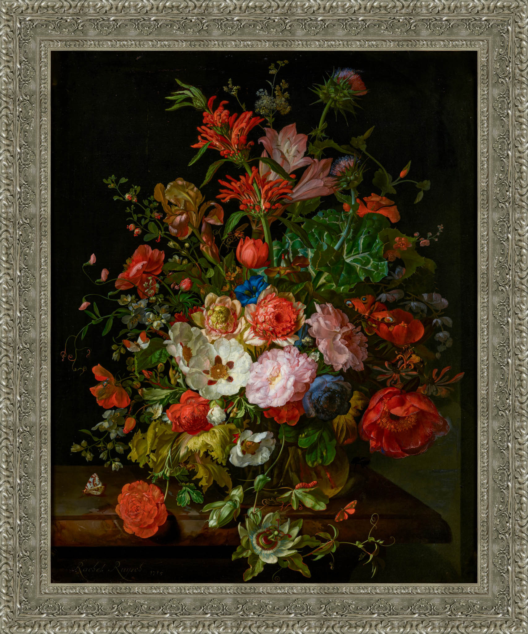 Flower Piece – Rachel Ruysch, c. 1706 - Canvas Classics