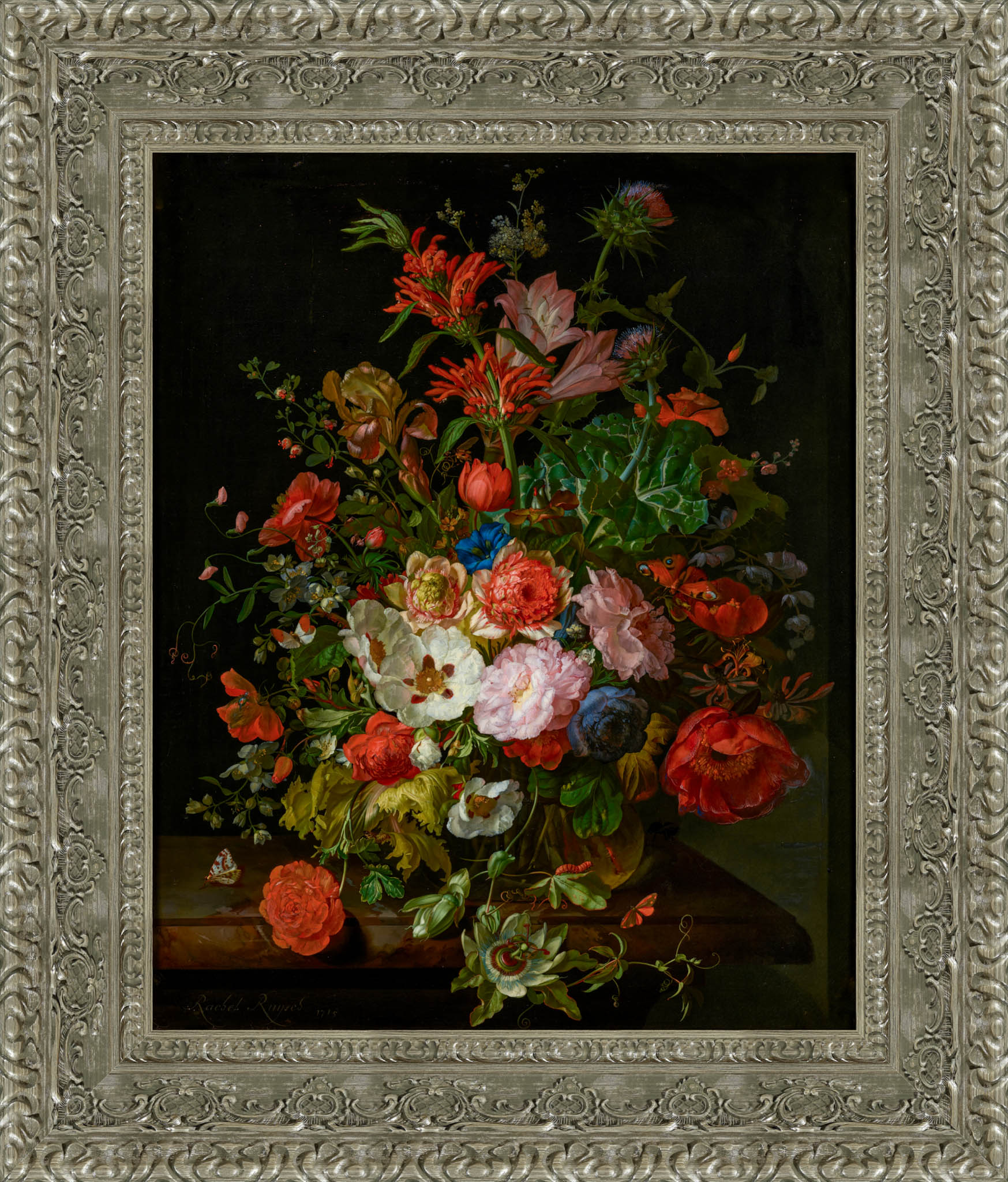 Flower Piece – Rachel Ruysch, c. 1706 - Canvas Classics