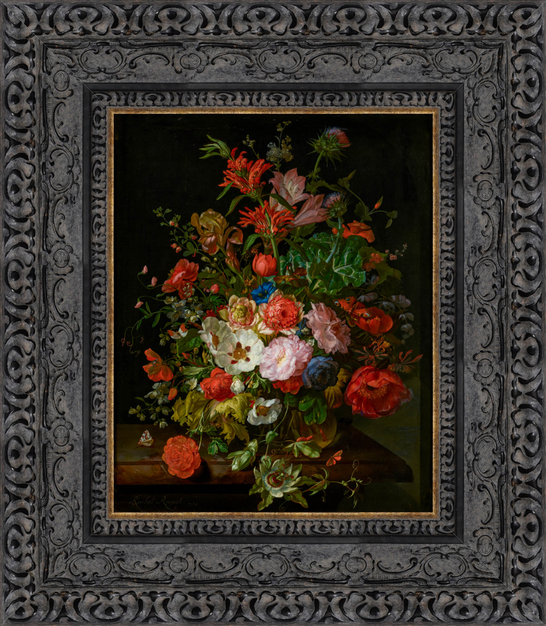 Flower Piece – Rachel Ruysch, c. 1706 - Canvas Classics