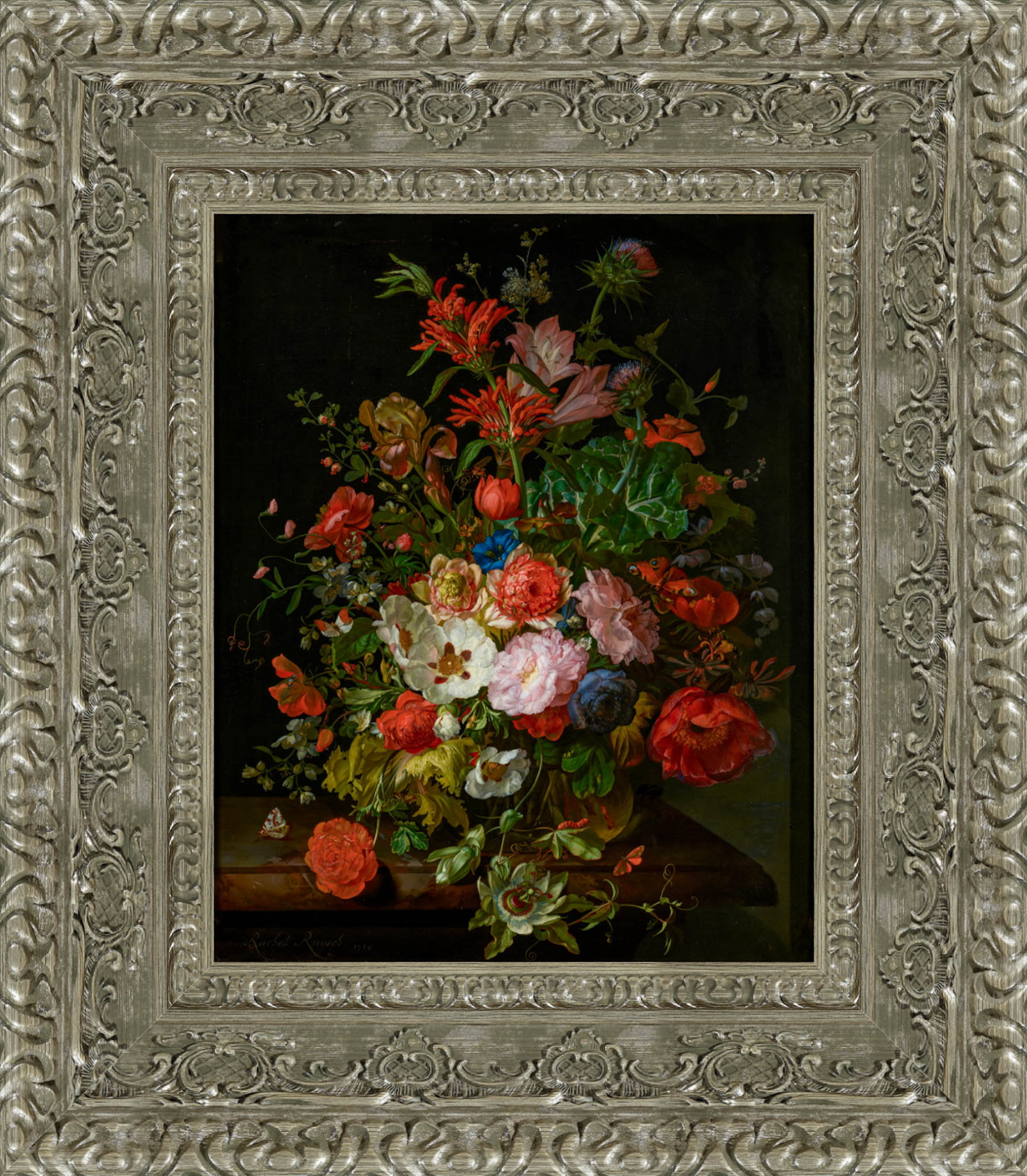Flower Piece – Rachel Ruysch, c. 1706 - Canvas Classics