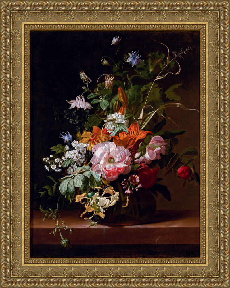 Flowers In A Vase – Rachel Ruysch, 1695