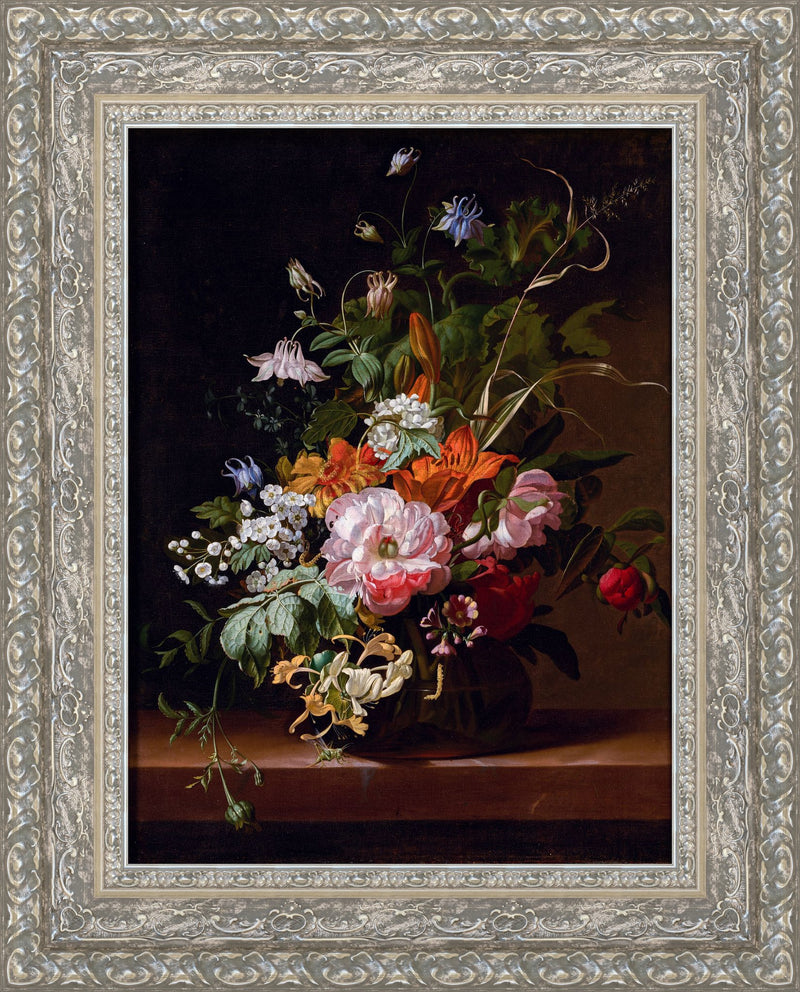 Flowers In A Vase – Rachel Ruysch, 1695