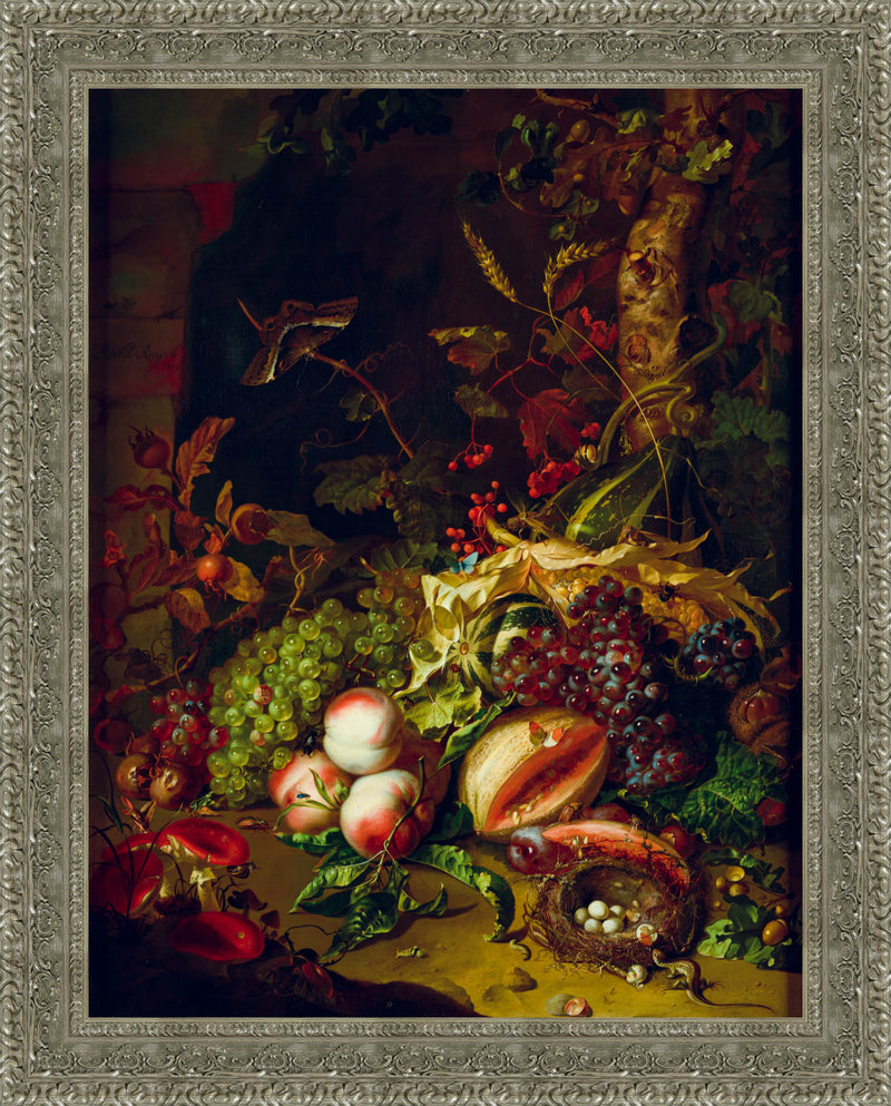 Fruit Piece – Rachel Ruysch, 1704