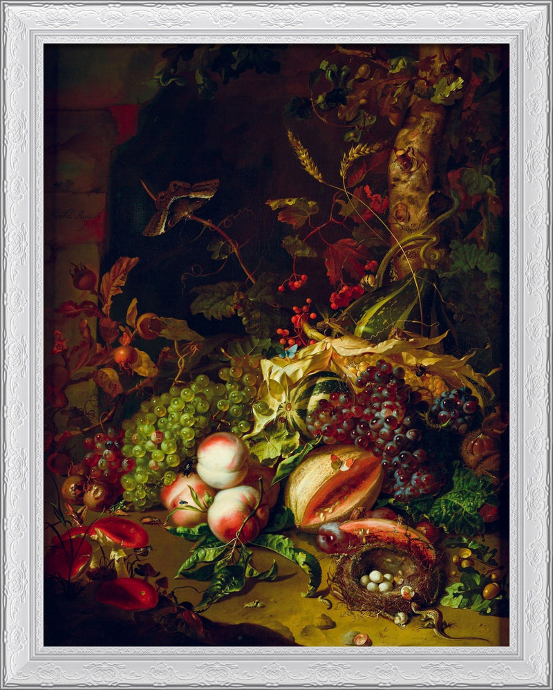 Fruit Piece – Rachel Ruysch, 1704