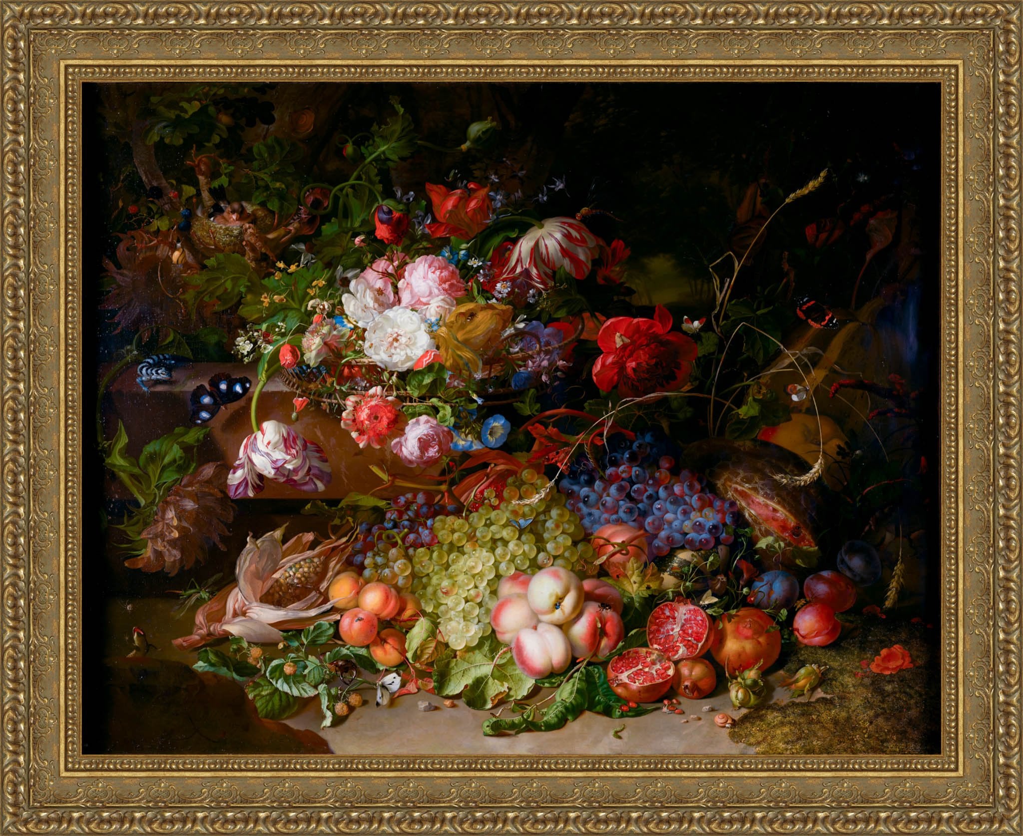 Still Life With Flowers And Fruits – Rachel Ruysch, 1700s - Canvas Classics