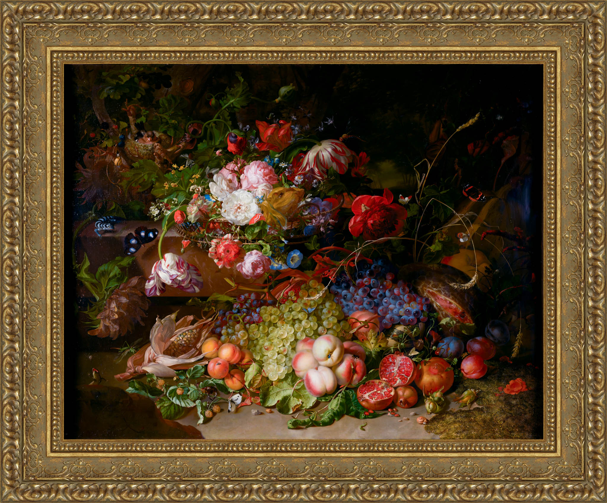 Still Life With Flowers And Fruits – Rachel Ruysch, 1700s - Canvas Classics