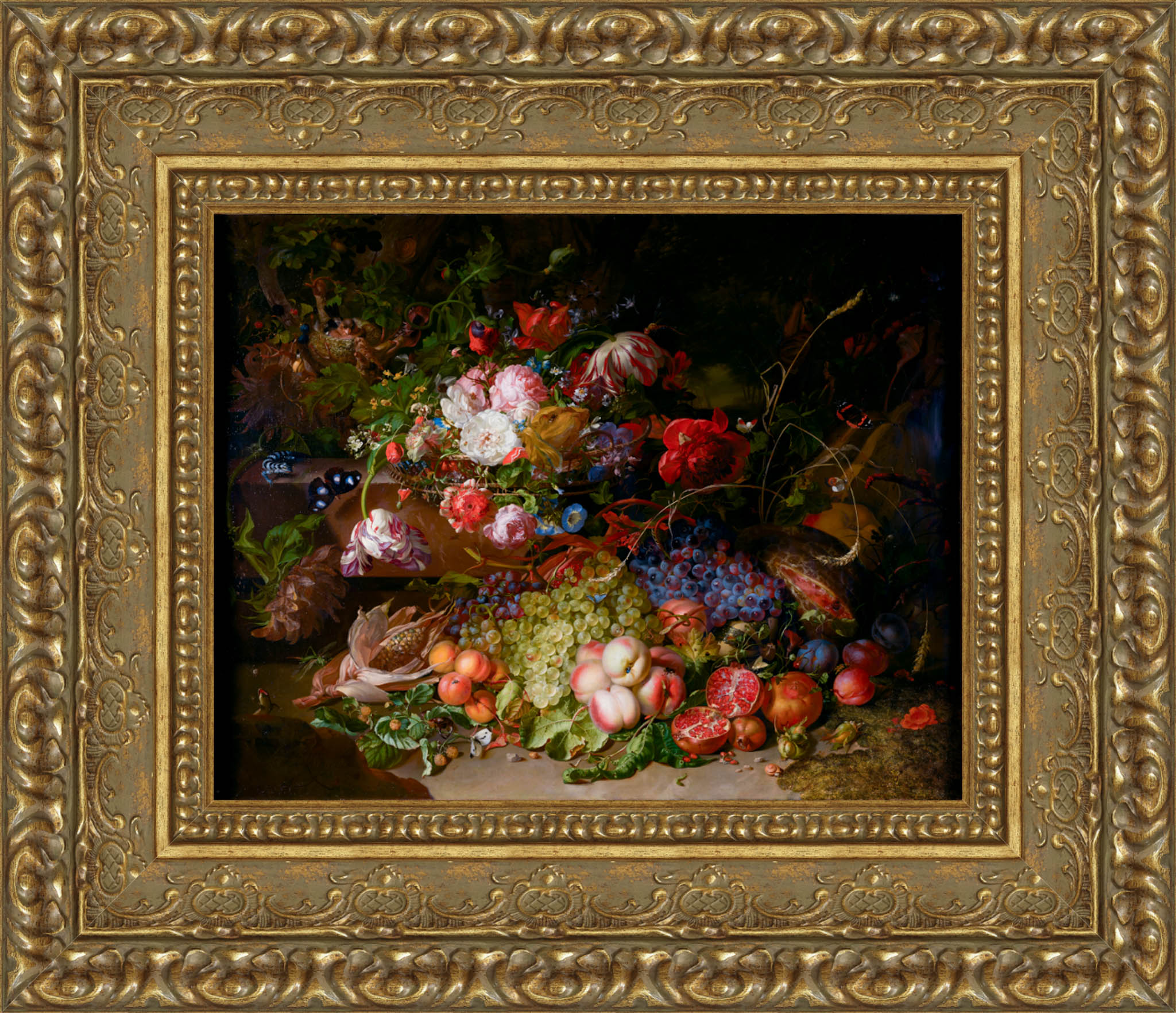 Still Life With Flowers And Fruits – Rachel Ruysch, 1700s - Canvas Classics