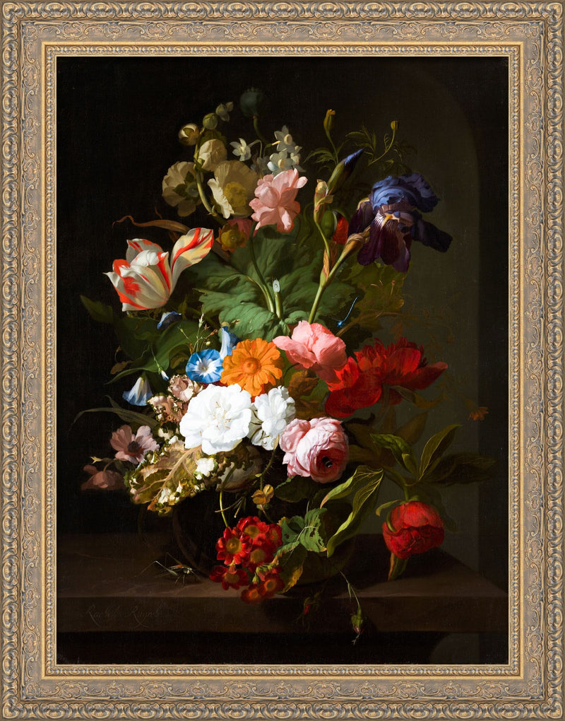 Vase With Flowers – Rachel Ruysch, 1706