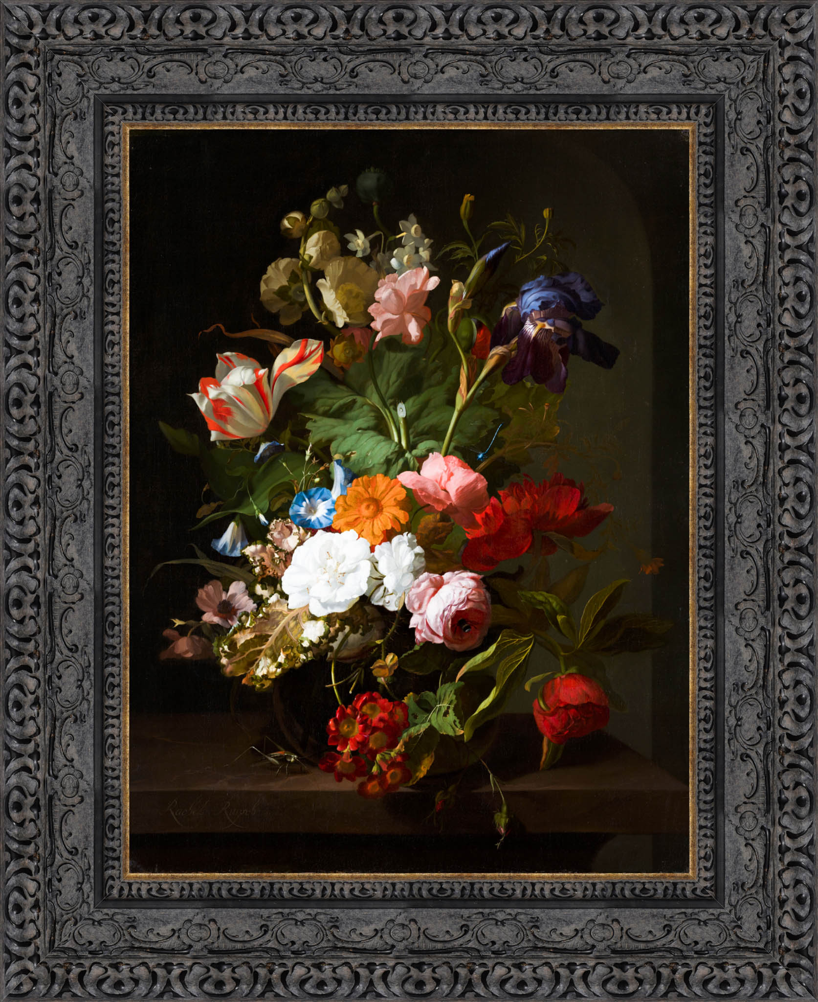 Vase With Flowers – Rachel Ruysch, 1706 - Canvas Classics
