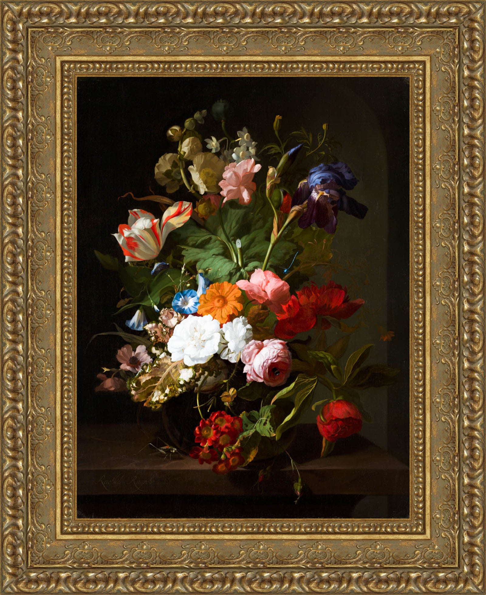 Vase With Flowers – Rachel Ruysch, 1706