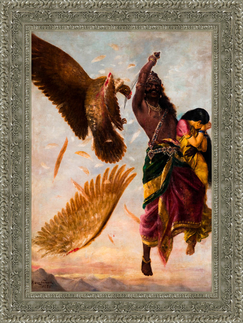 Jatayu Vadh (The Slaying of Jatayu) – Raja Ravi Varma, 1895