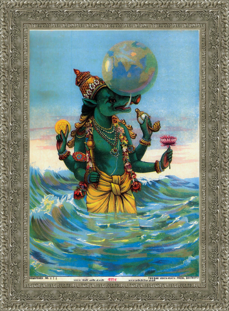 Varaha Avatar – Raja Ravi Varma, c. 1895
