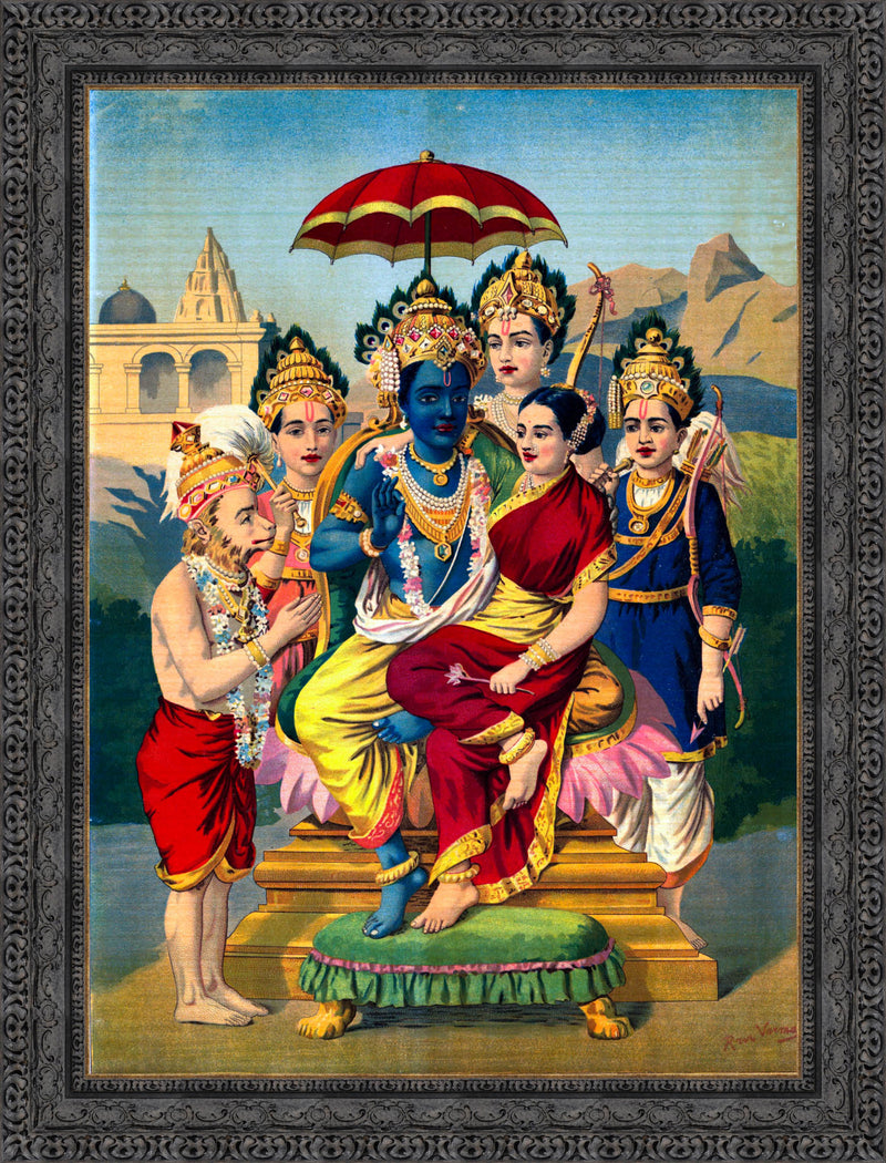 Rama Panchayatan – Raja Ravi Varma, c. 1900