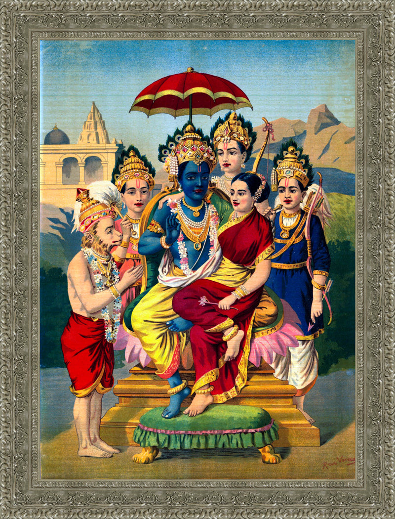 Rama Panchayatan – Raja Ravi Varma, c. 1900