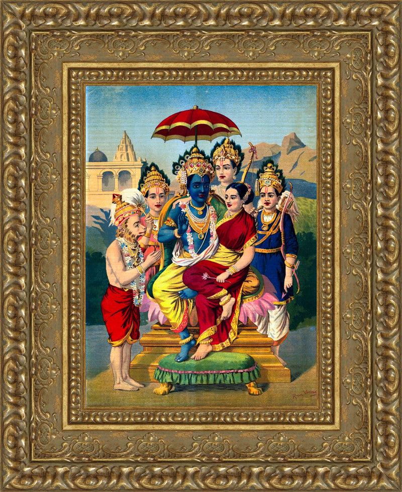 Rama Panchayatan – Raja Ravi Varma, c. 1900