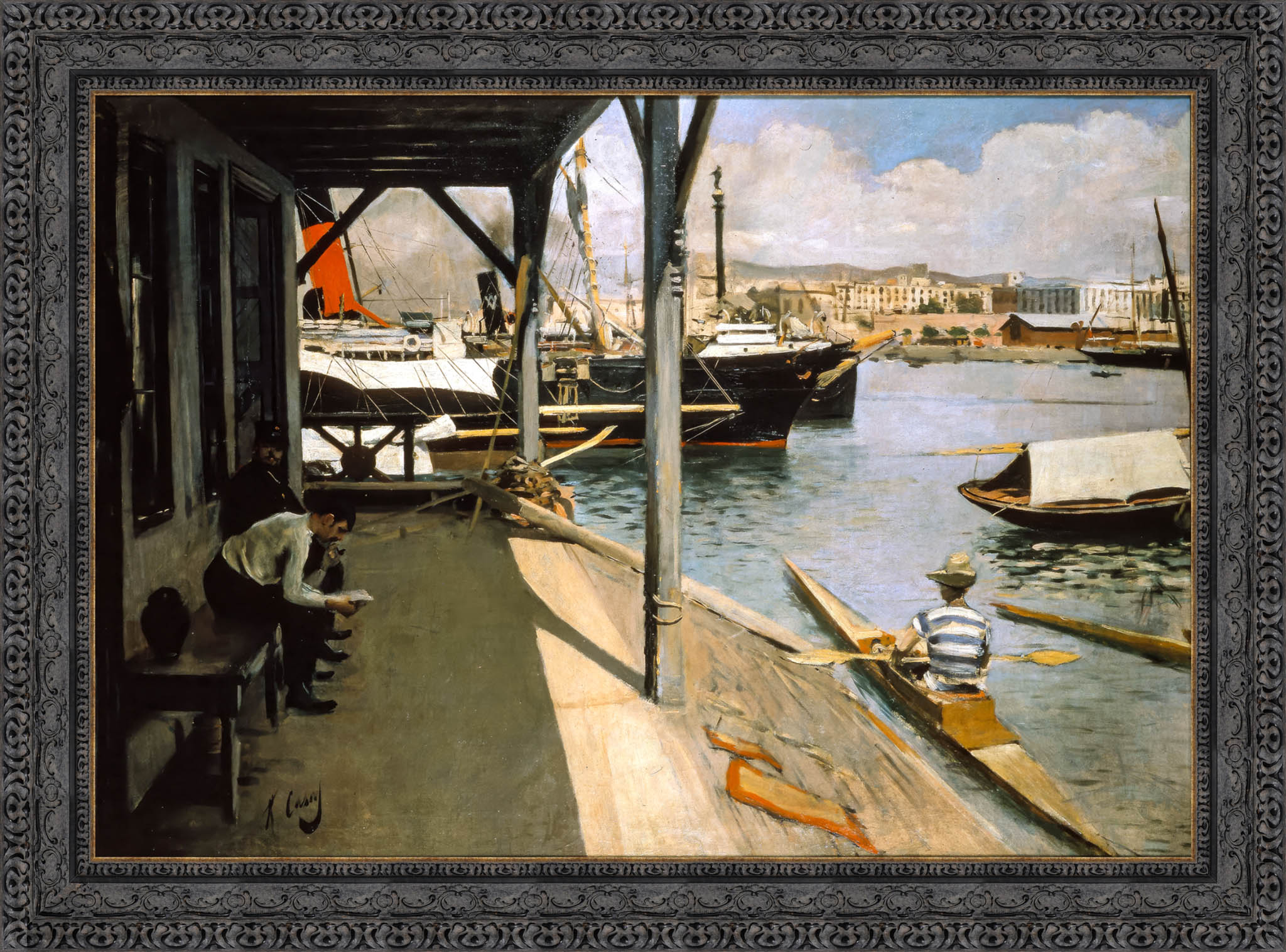 Barcelona Yacht Club – Ramon Casas, 1890 - Canvas Classics