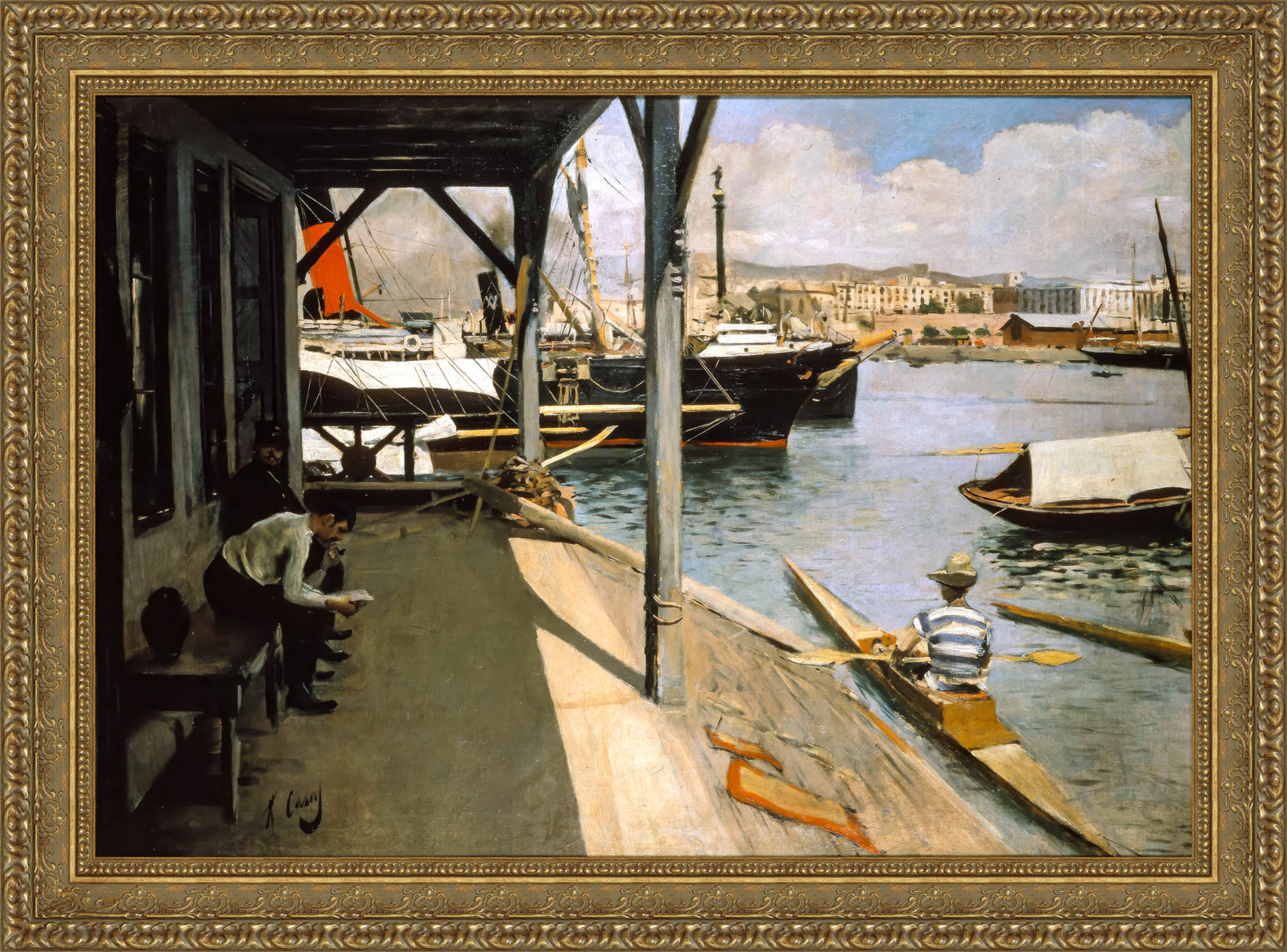 Barcelona Yacht Club – Ramon Casas, 1890 - Canvas Classics