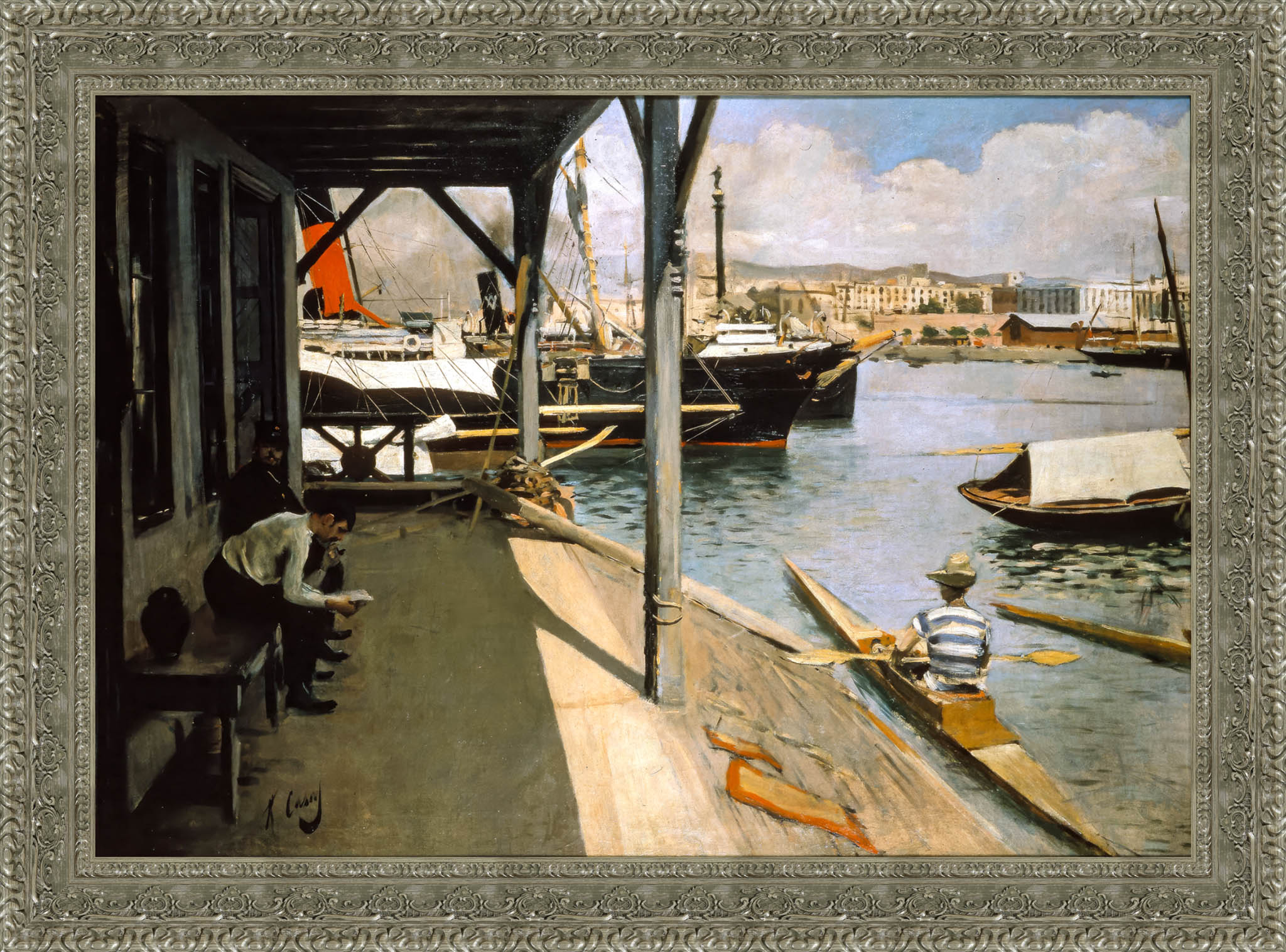 Barcelona Yacht Club – Ramon Casas, 1890 - Canvas Classics