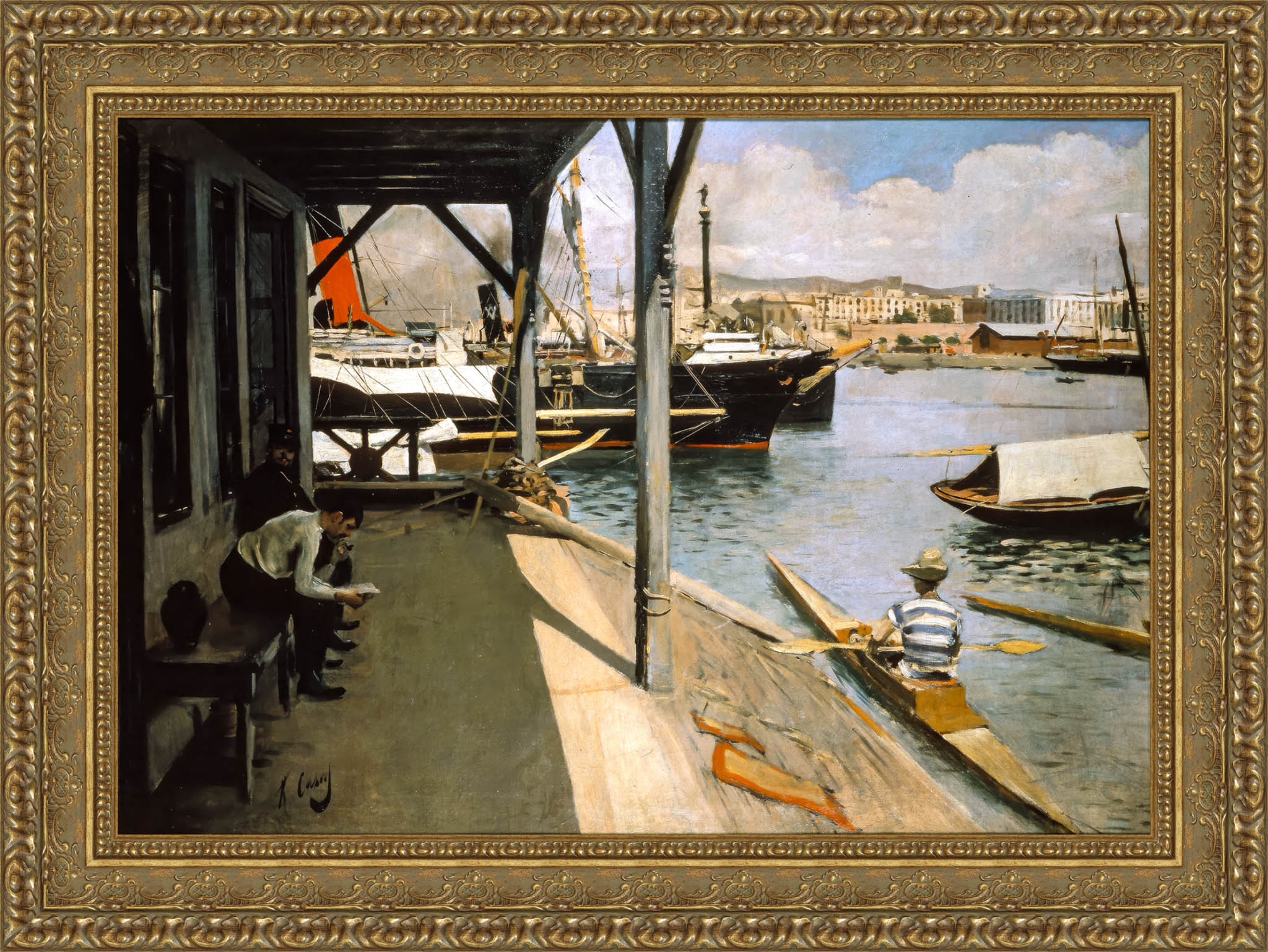 Barcelona Yacht Club – Ramon Casas, 1890 - Canvas Classics