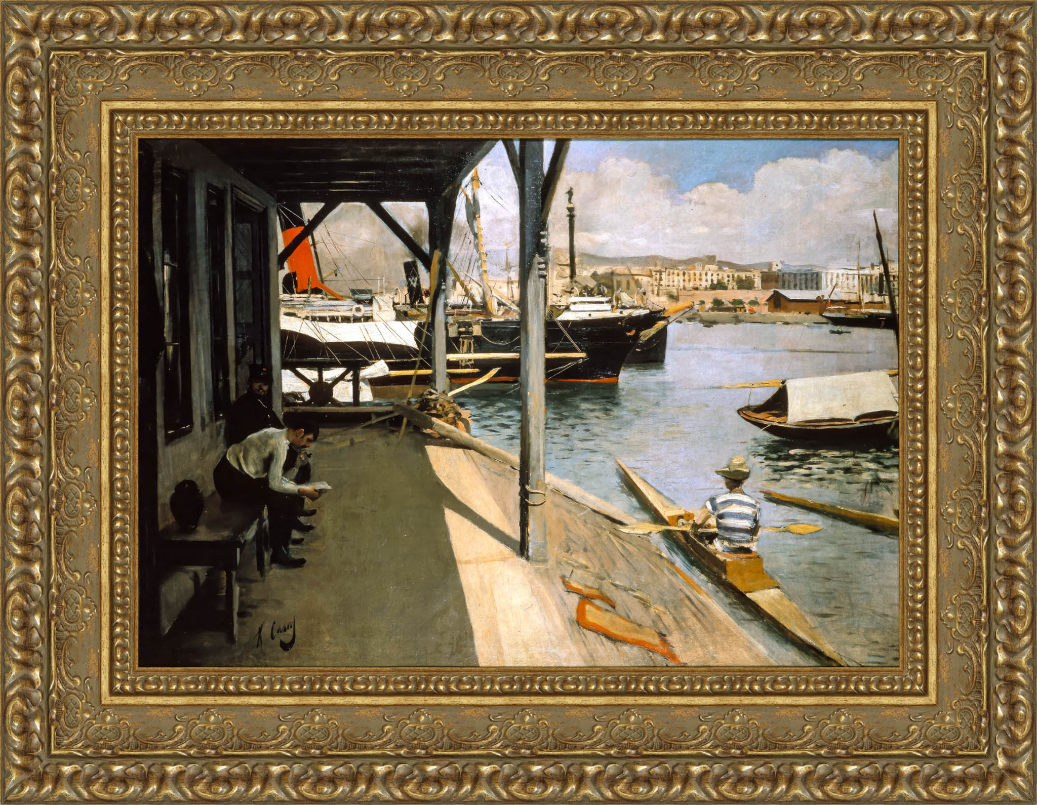 Barcelona Yacht Club – Ramon Casas, 1890 - Canvas Classics