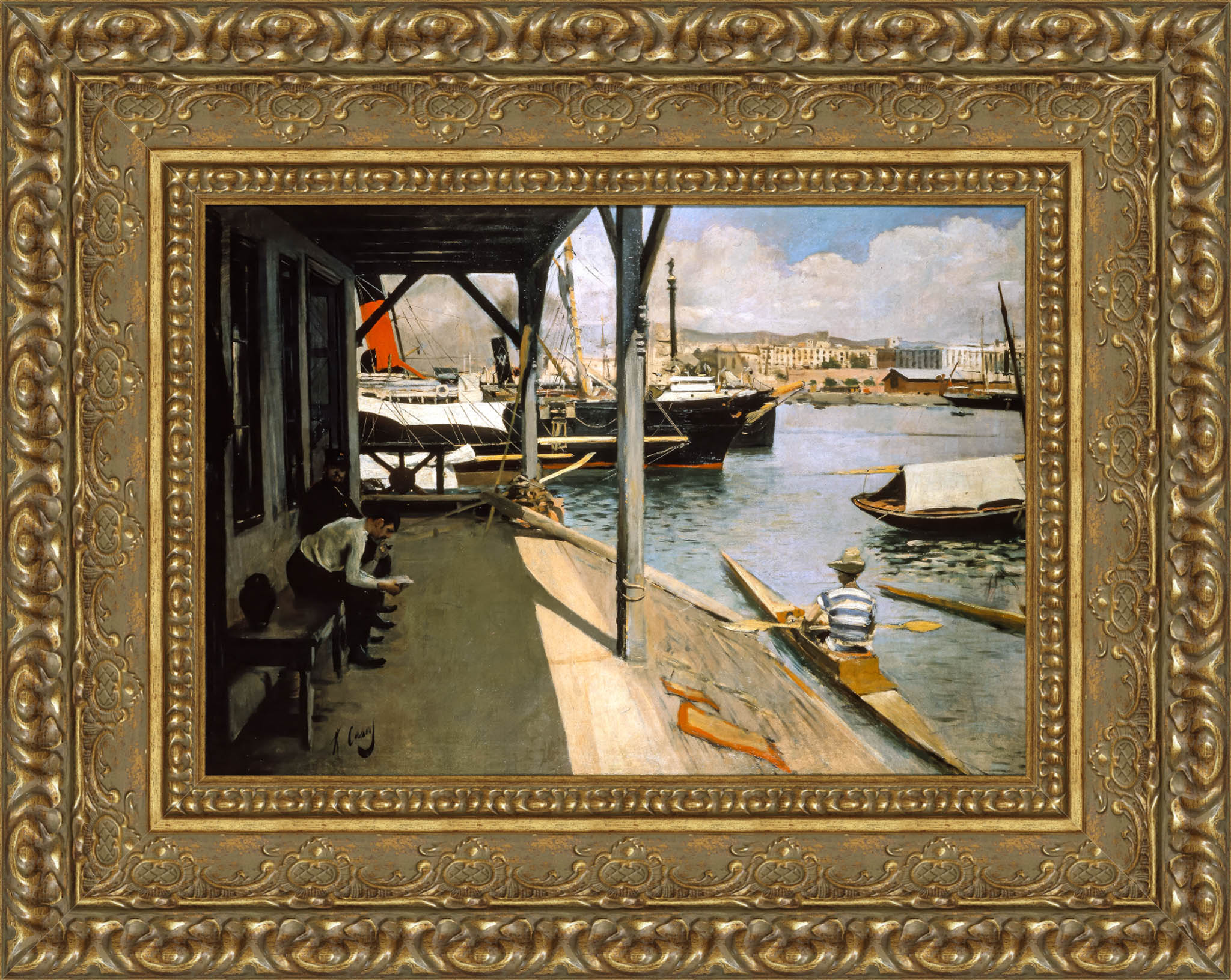 Barcelona Yacht Club – Ramon Casas, 1890 - Canvas Classics