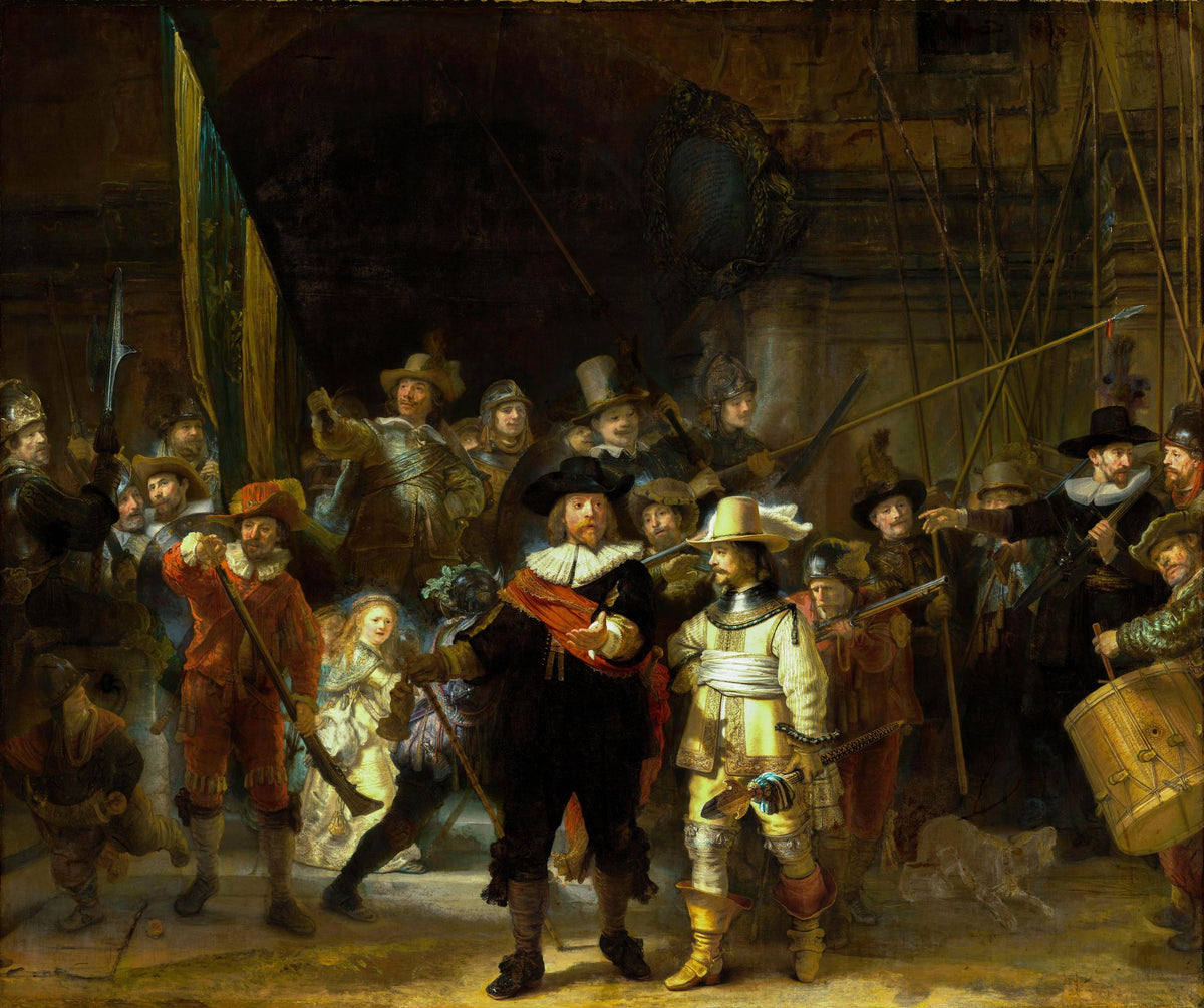 The Night Watch – Rembrandt van Rijn, 1642, framed
