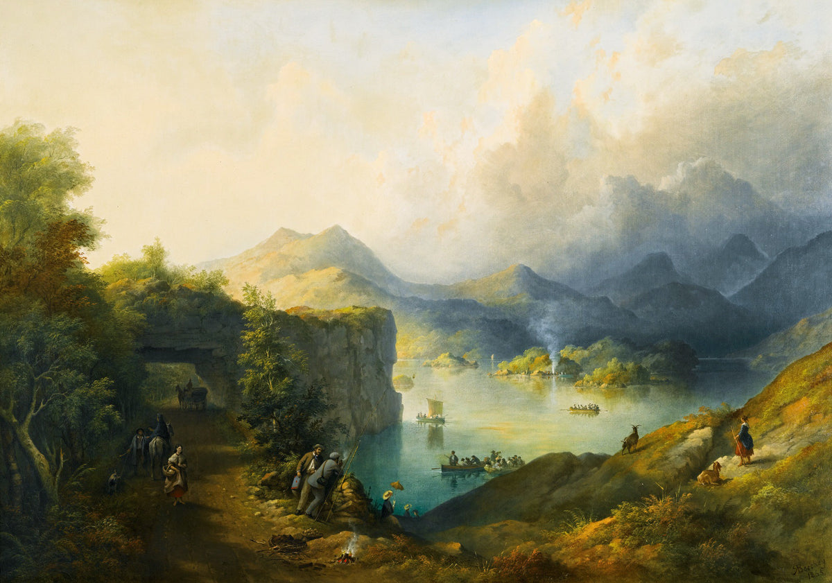 Upper Lake Killarney – Richard Brydges Beechey, c. 1850, framed