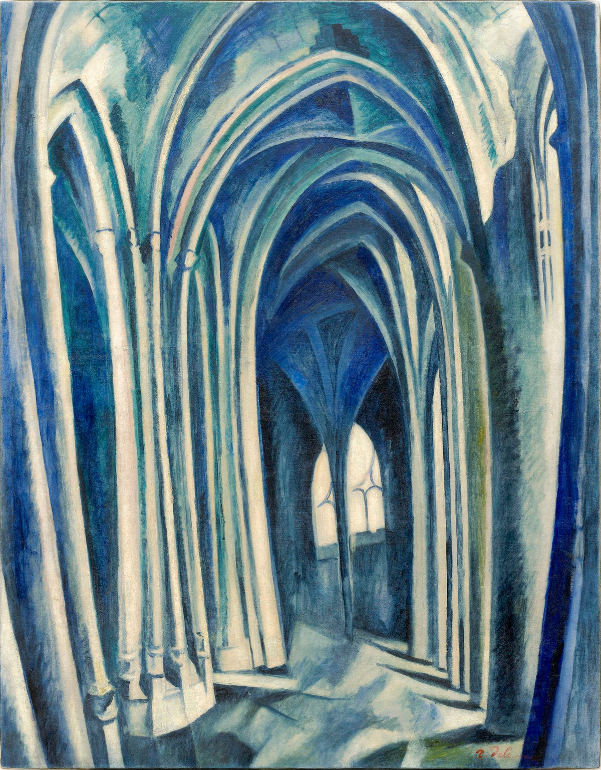 Saint-Séverin No. 3 – Robert Delaunay, 1909, framed