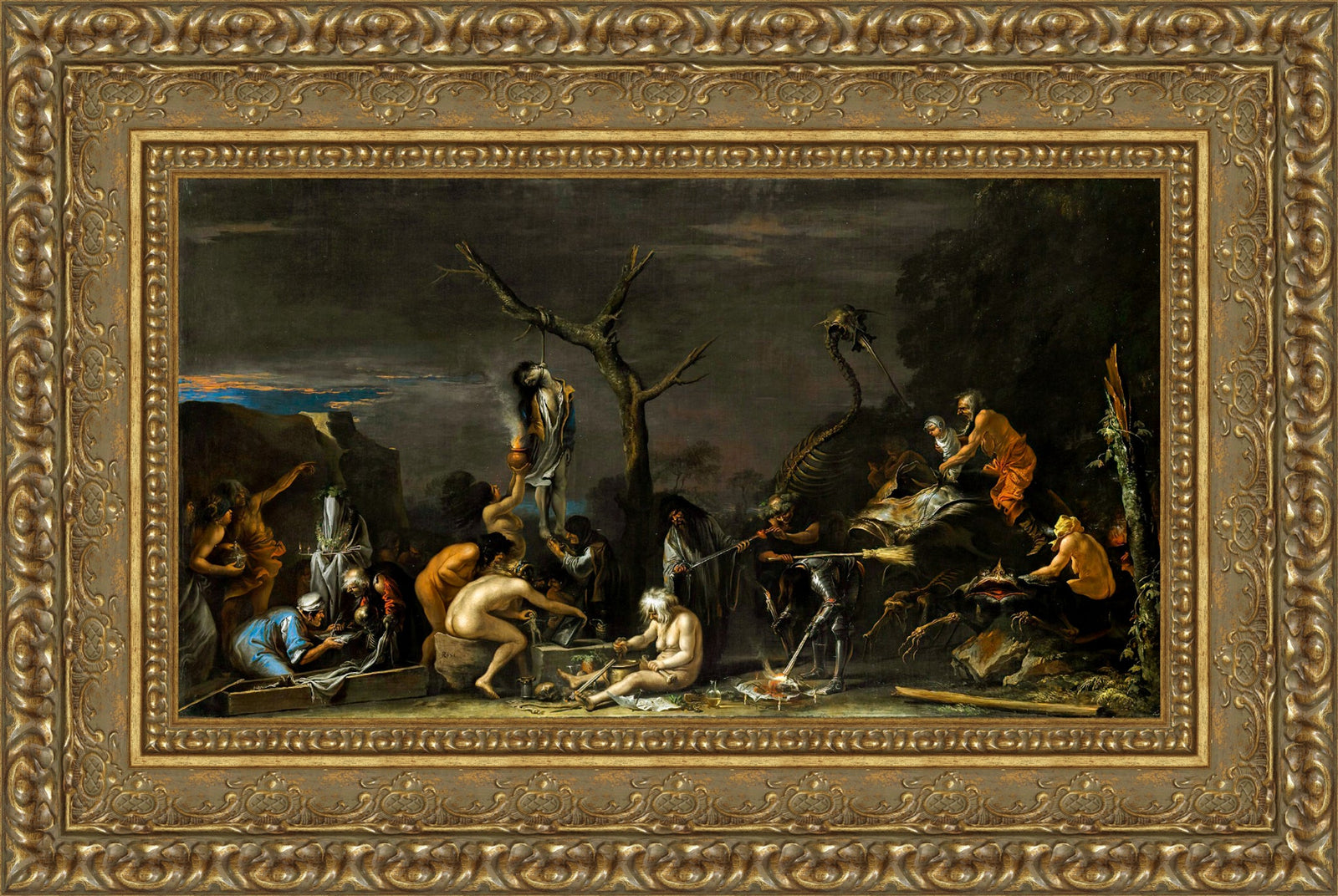 Witches at Their Incantations – Salvator Rosa, 1646