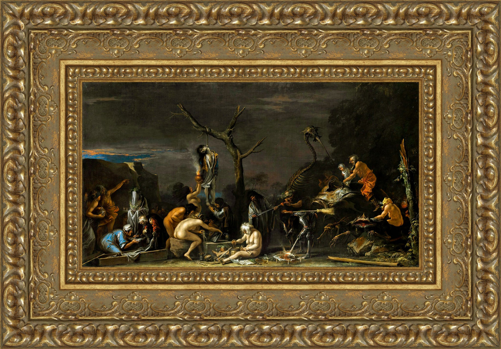 Witches at Their Incantations – Salvator Rosa, 1646