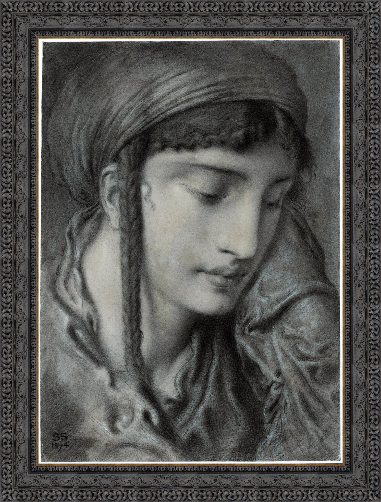 A Hebrew Girl Or A Hebrew Maiden – Simeon Solomon, 1870 - Canvas Classics