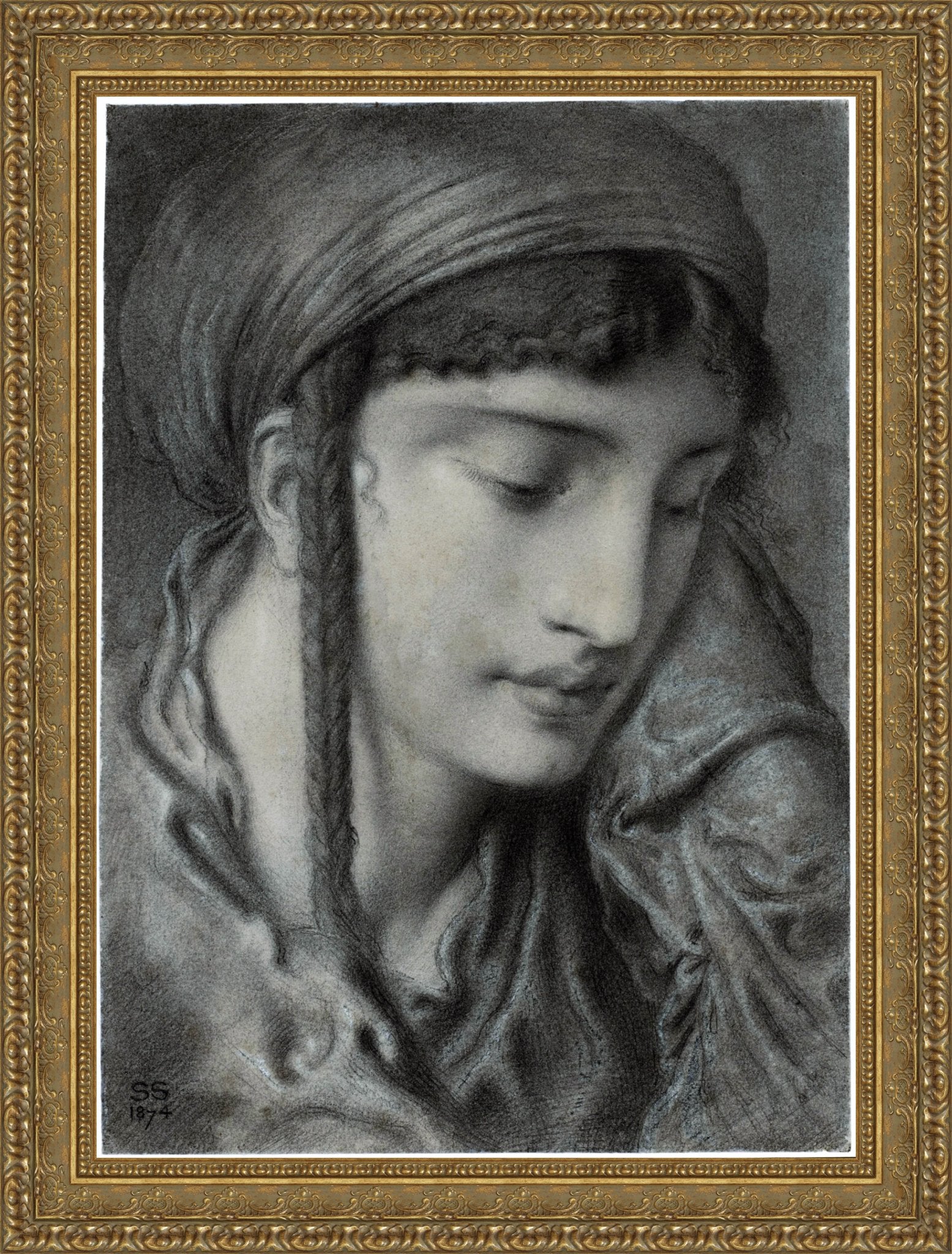 A Hebrew Girl Or A Hebrew Maiden – Simeon Solomon, 1870 - Canvas Classics