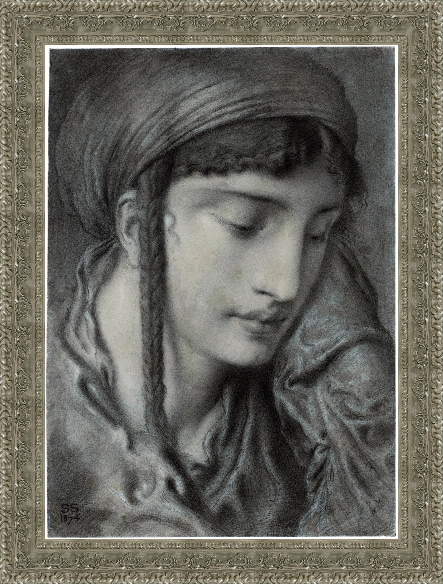 A Hebrew Girl Or A Hebrew Maiden – Simeon Solomon, 1870 - Canvas Classics