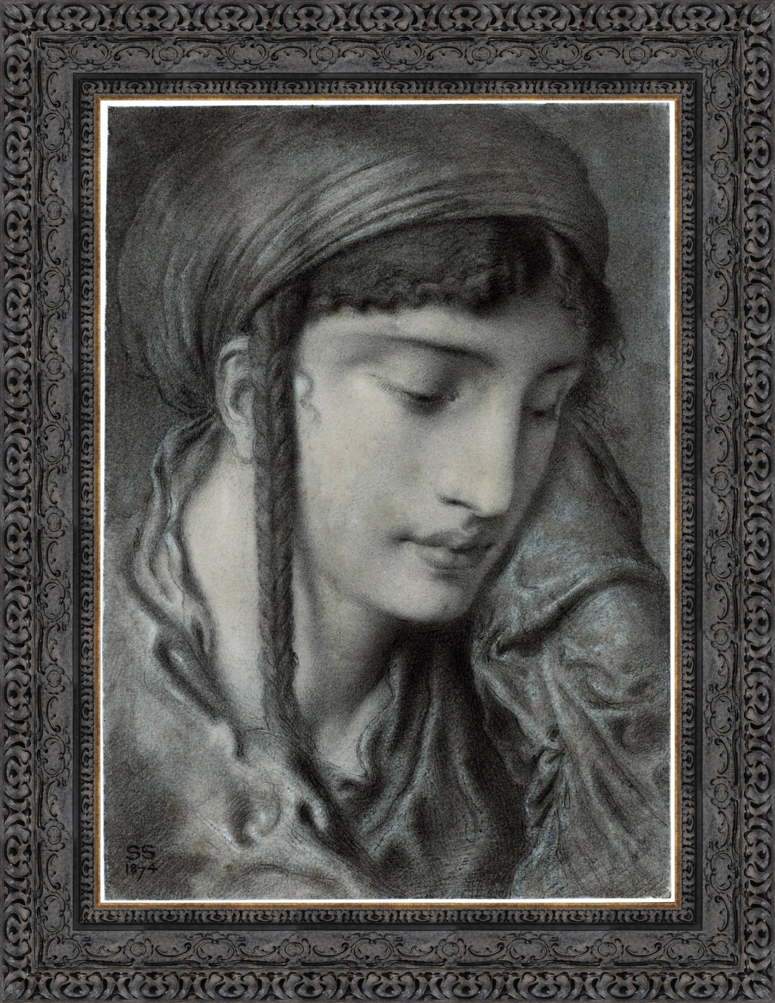 A Hebrew Girl Or A Hebrew Maiden – Simeon Solomon, 1870 - Canvas Classics