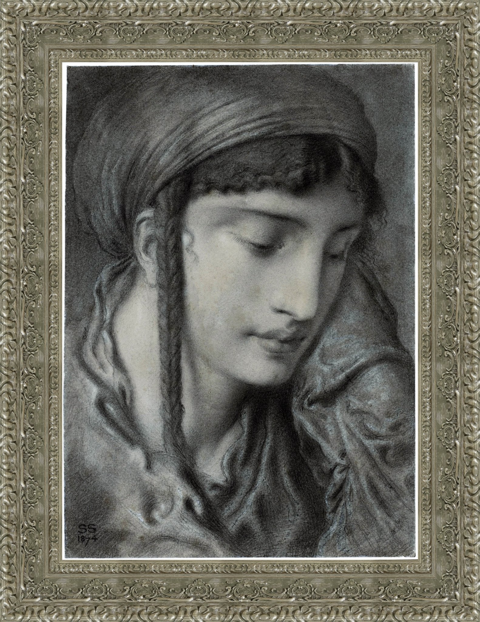 A Hebrew Girl Or A Hebrew Maiden – Simeon Solomon, 1870 - Canvas Classics