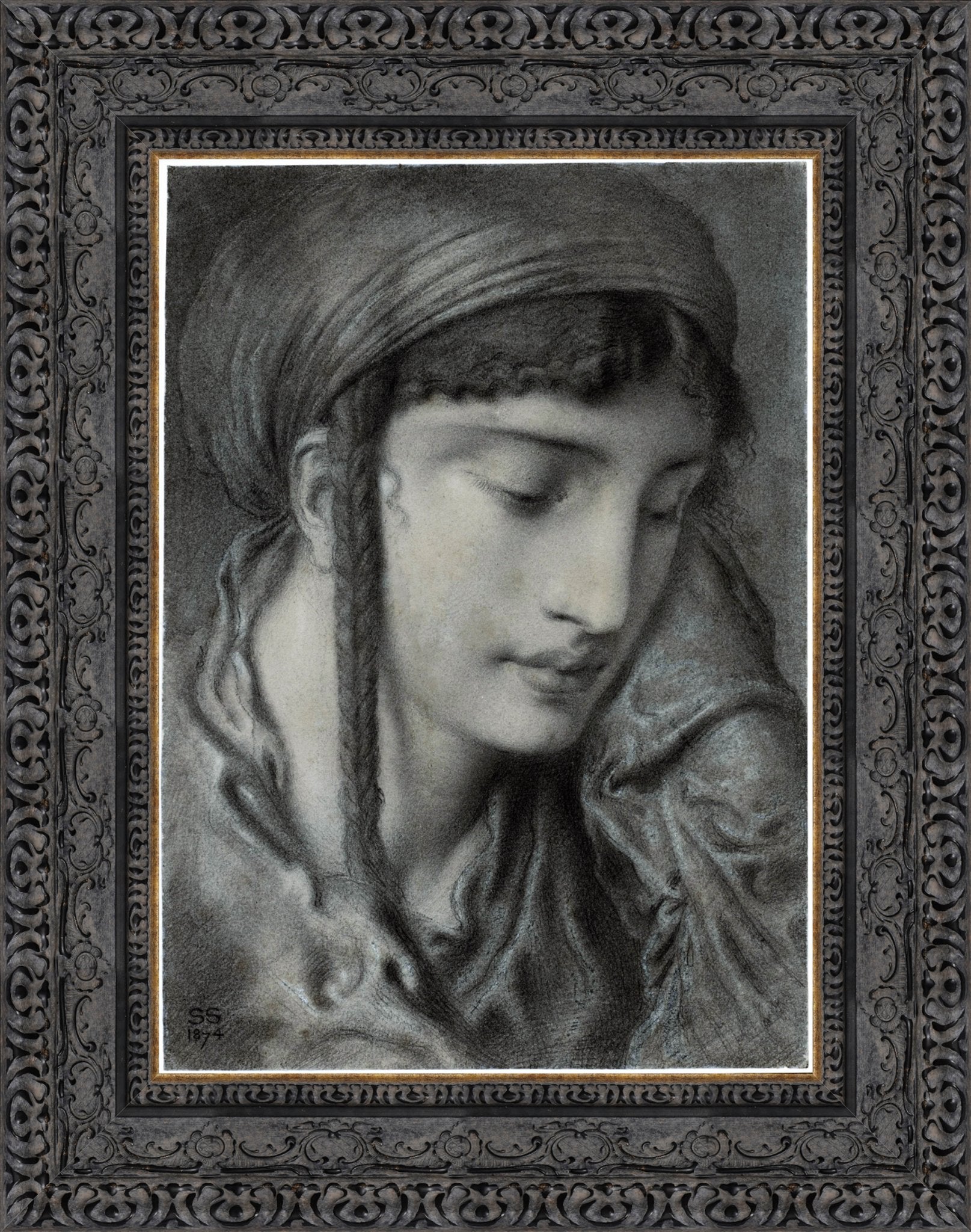 A Hebrew Girl Or A Hebrew Maiden – Simeon Solomon, 1870 - Canvas Classics
