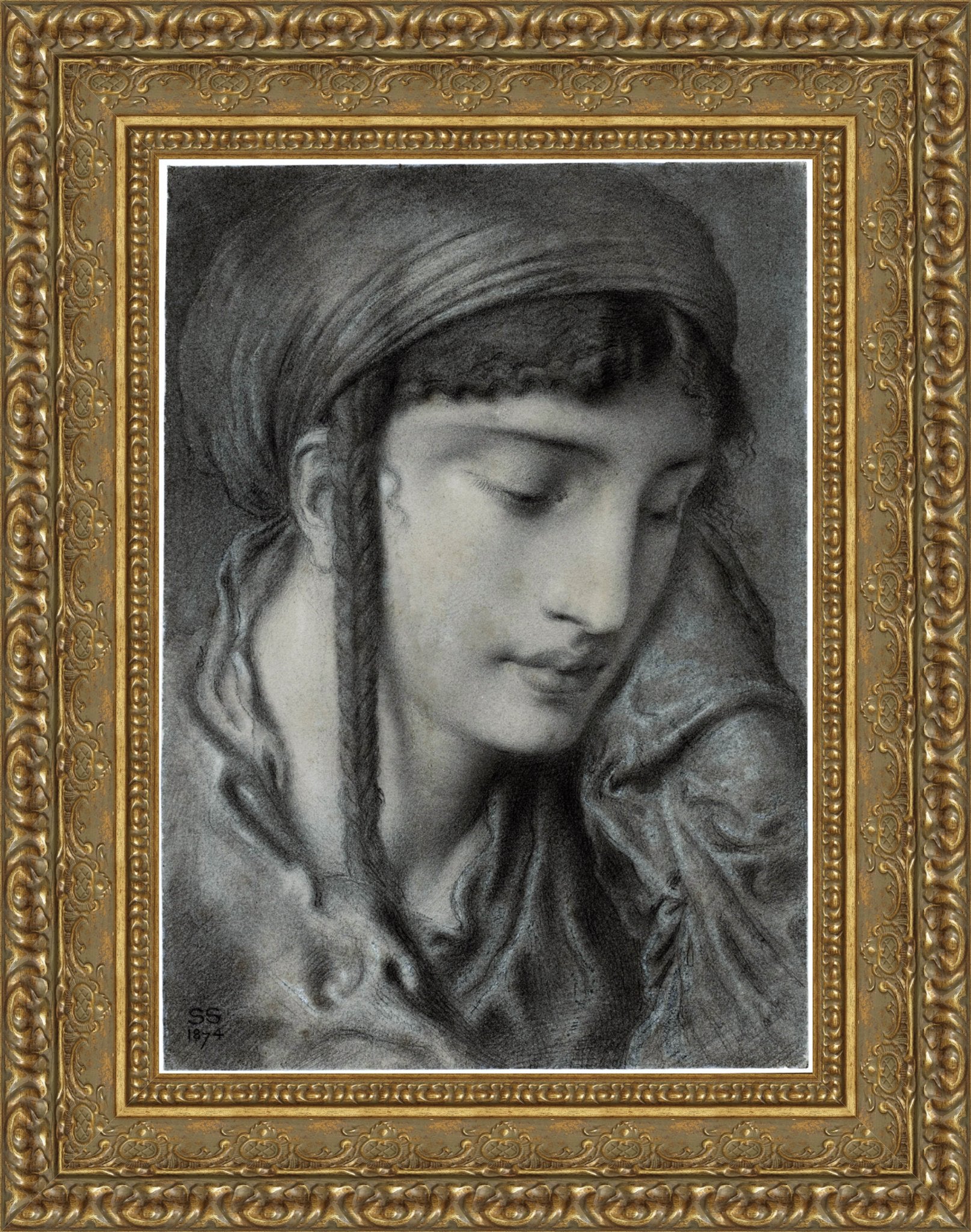 A Hebrew Girl Or A Hebrew Maiden – Simeon Solomon, 1870 - Canvas Classics